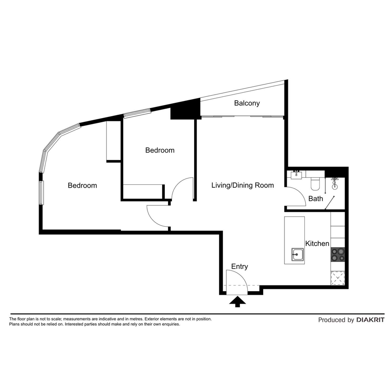 Floorplan of Homely apartment listing, 5202/135 A'Beckett Street, Melbourne VIC 3000