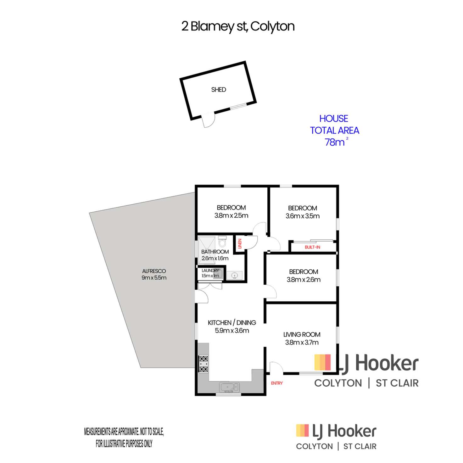 Floorplan of Homely house listing, 2 Blamey Street, Colyton NSW 2760