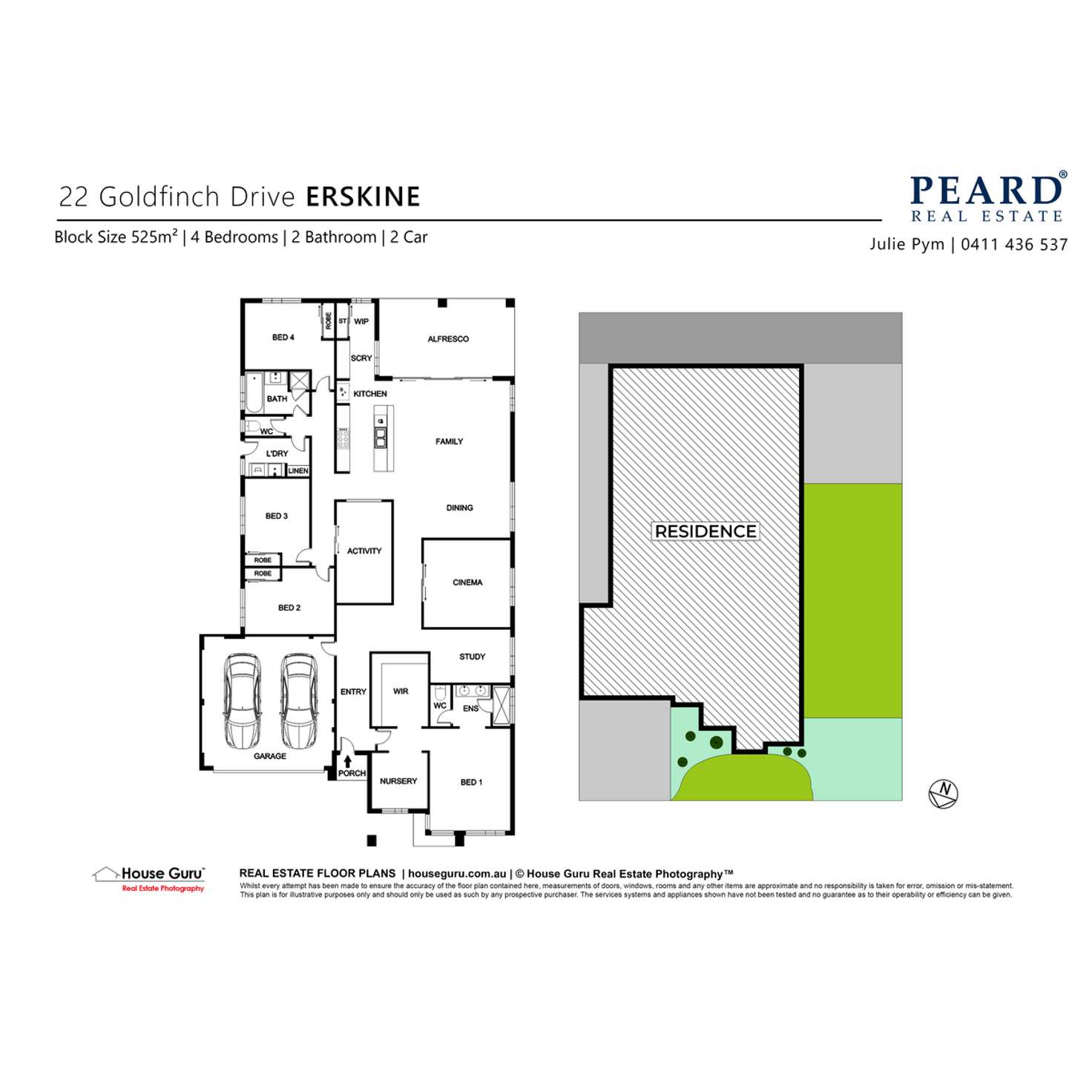 Floorplan of Homely house listing, 22 Goldfinch Drive, Erskine WA 6210