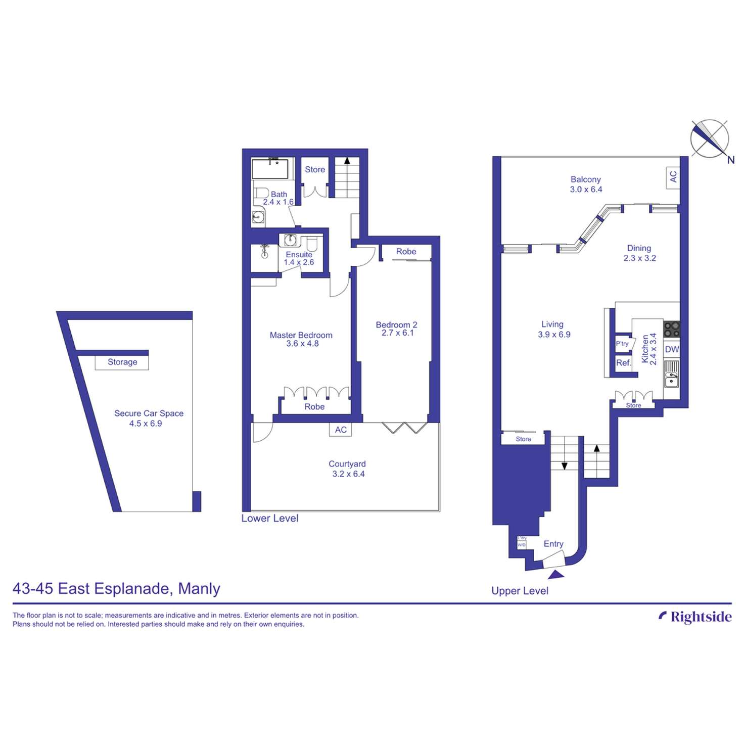 Floorplan of Homely apartment listing, 1/43-45 East Esplanade, Manly NSW 2095