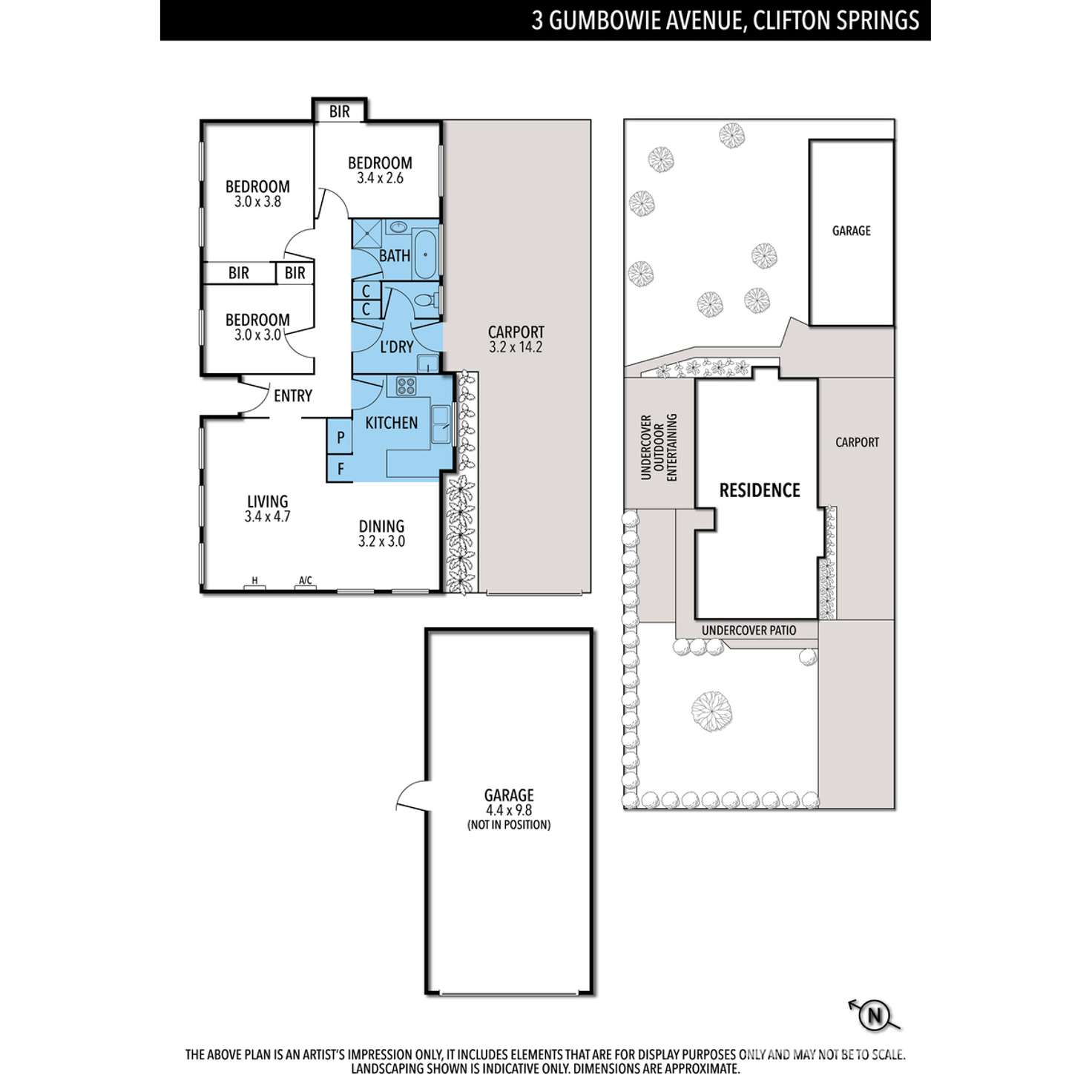 Floorplan of Homely house listing, 3 Gumbowie Avenue, Clifton Springs VIC 3222