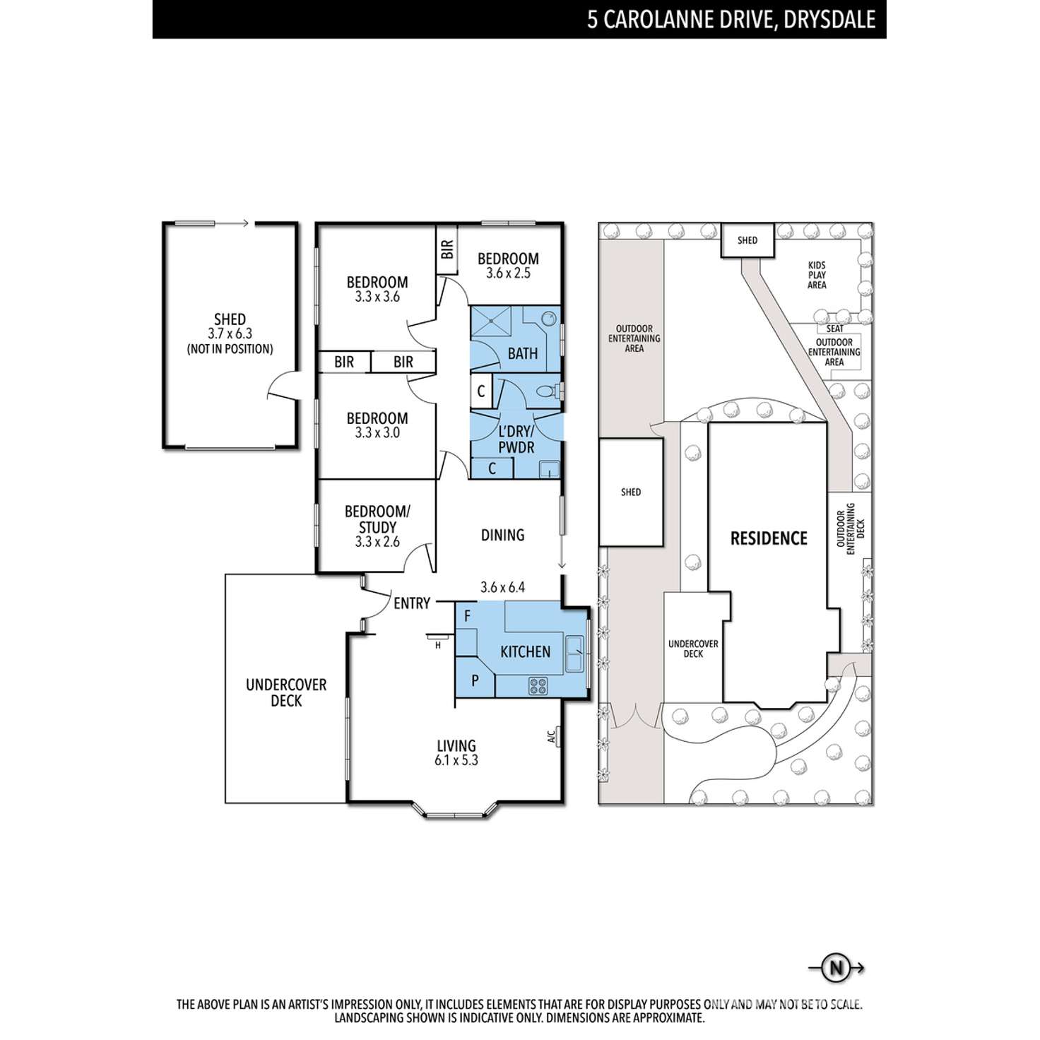 Floorplan of Homely house listing, 5 Carolanne Drive, Drysdale VIC 3222