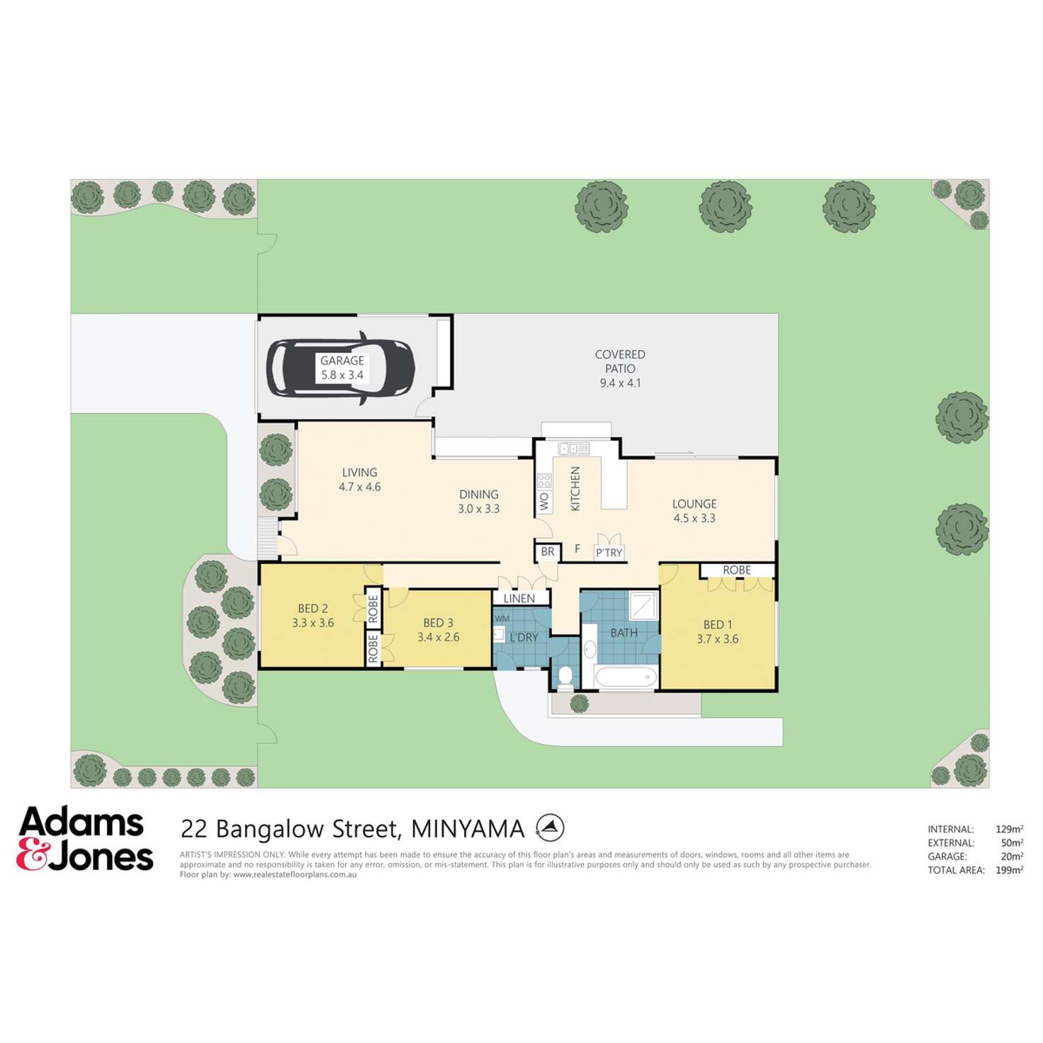 Floorplan of Homely house listing, 22 Bangalow Street, Minyama QLD 4575