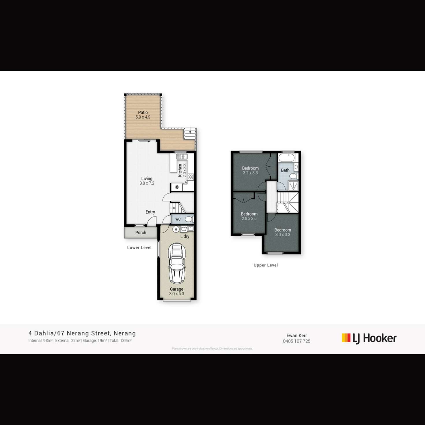 Floorplan of Homely townhouse listing, 4 Dahlia Court 67 Nerang Street, Nerang QLD 4211