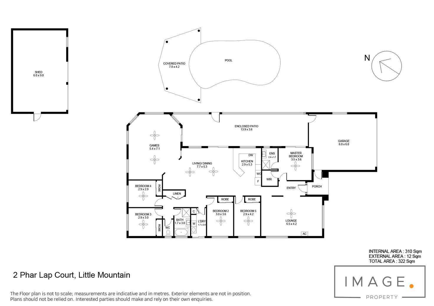Floorplan of Homely house listing, 2 Phar Lap Court, Little Mountain QLD 4551