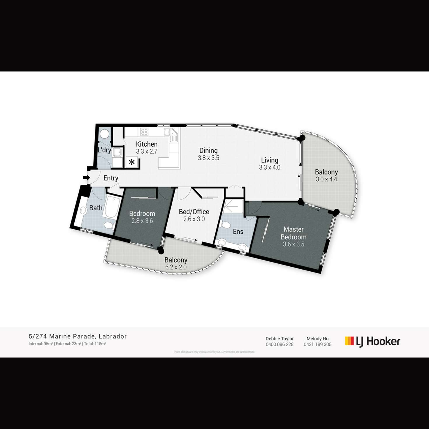 Floorplan of Homely apartment listing, 5/274 Marine Parade, Labrador QLD 4215