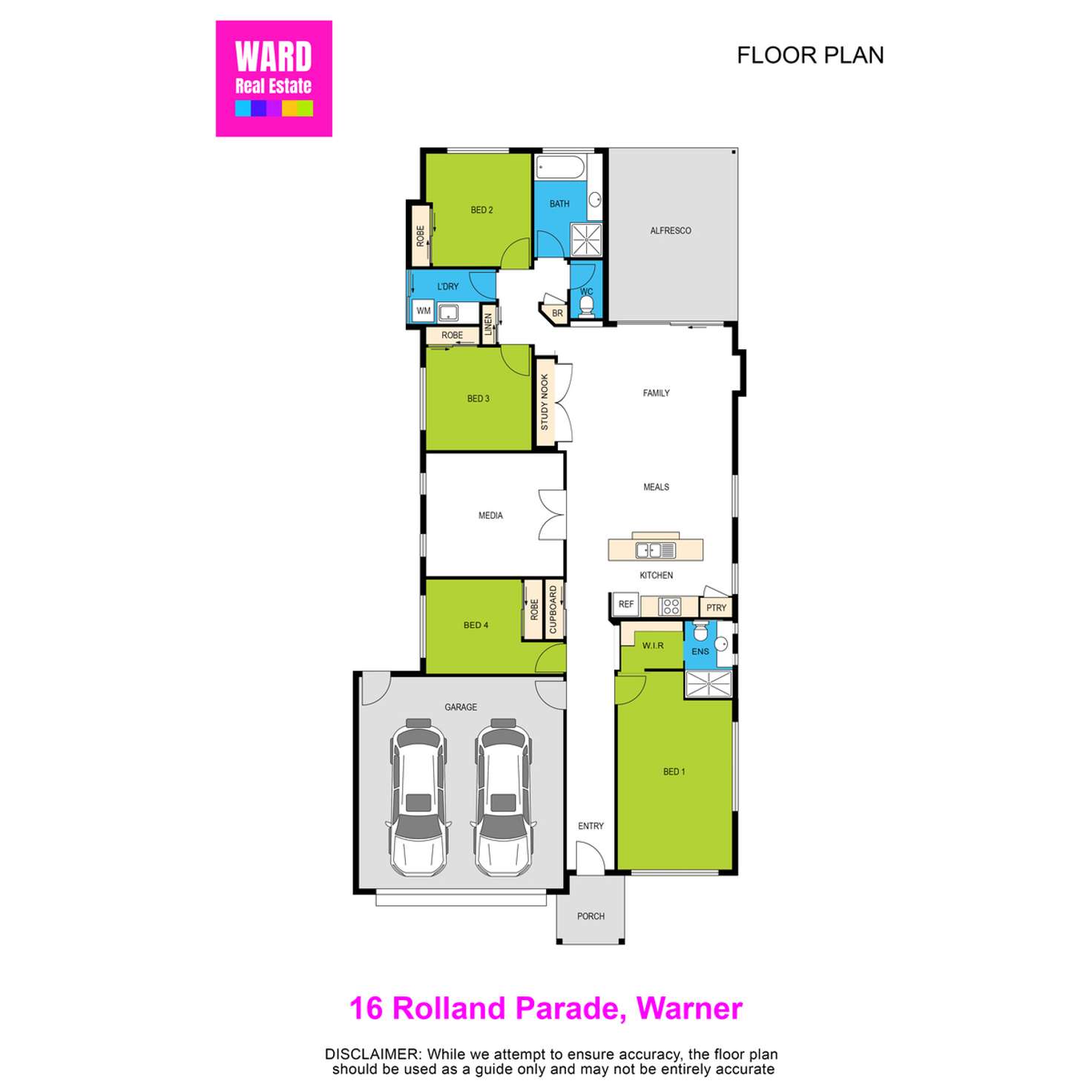 Floorplan of Homely house listing, 16 Rolland Parade, Warner QLD 4500