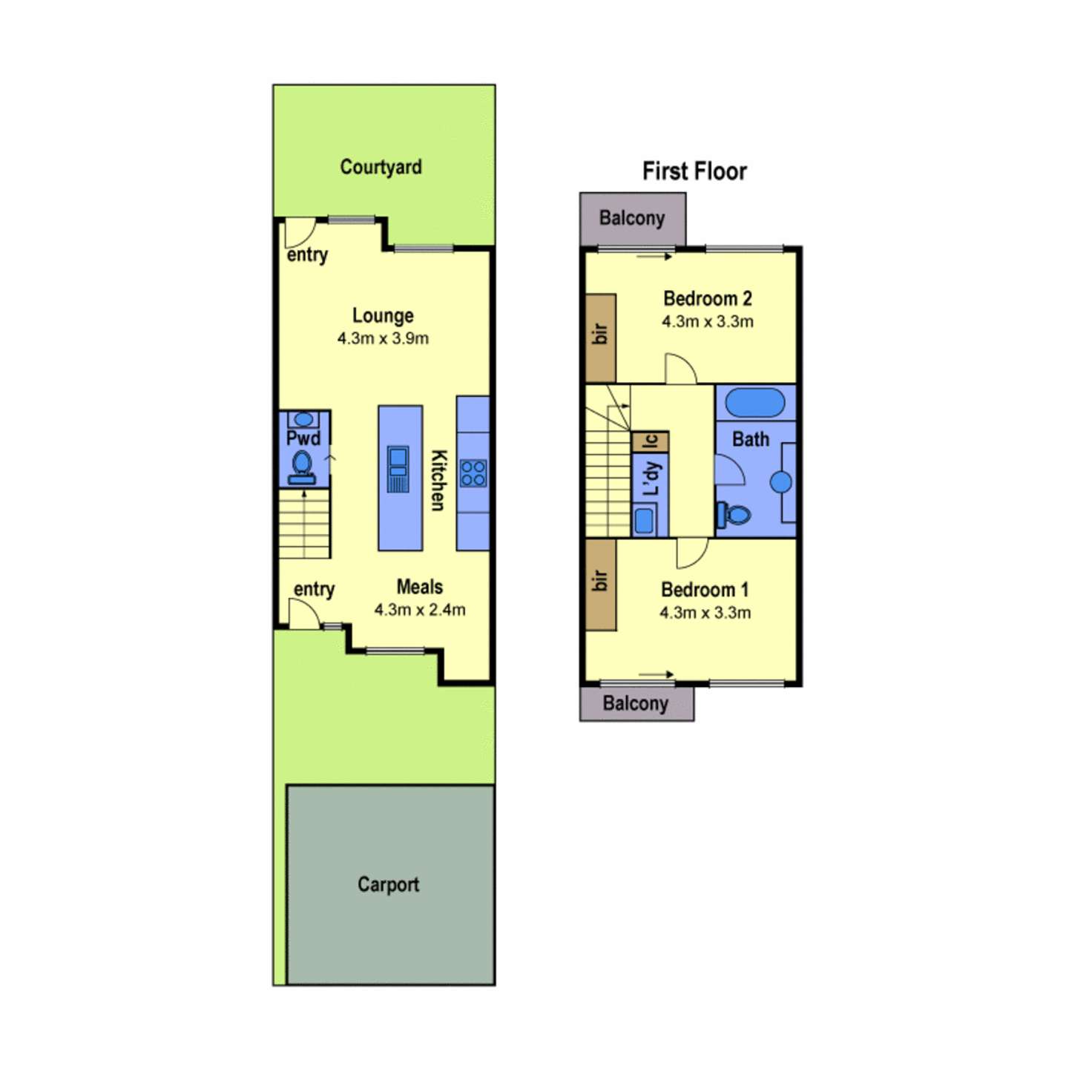 Floorplan of Homely townhouse listing, 6/121 Grange Boulevard, Bundoora VIC 3083