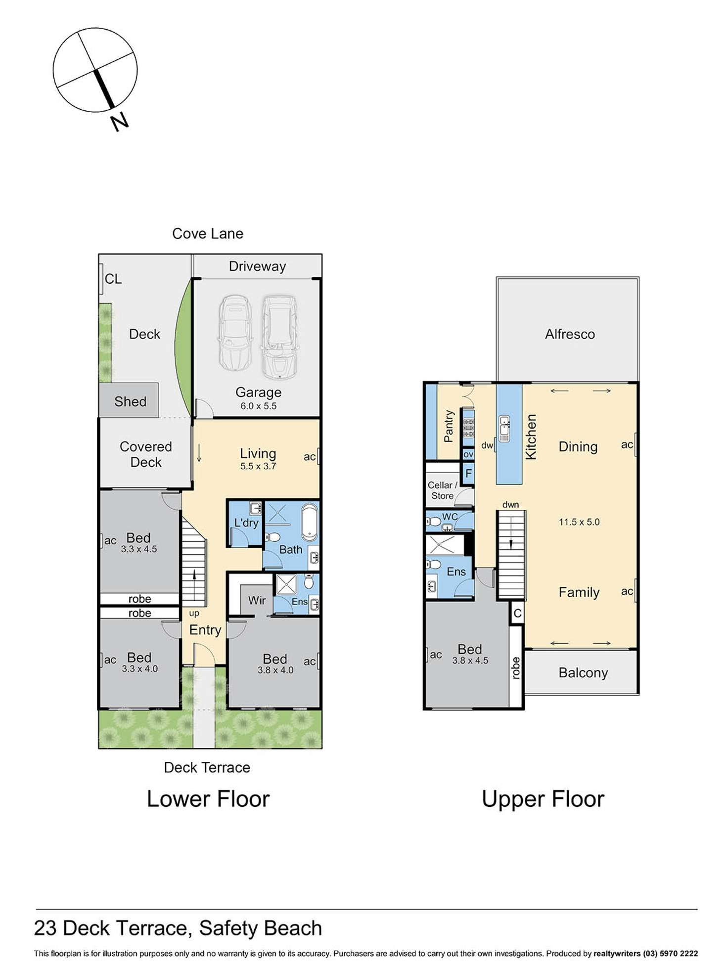 Floorplan of Homely house listing, 23 Deck Terrace, Safety Beach VIC 3936