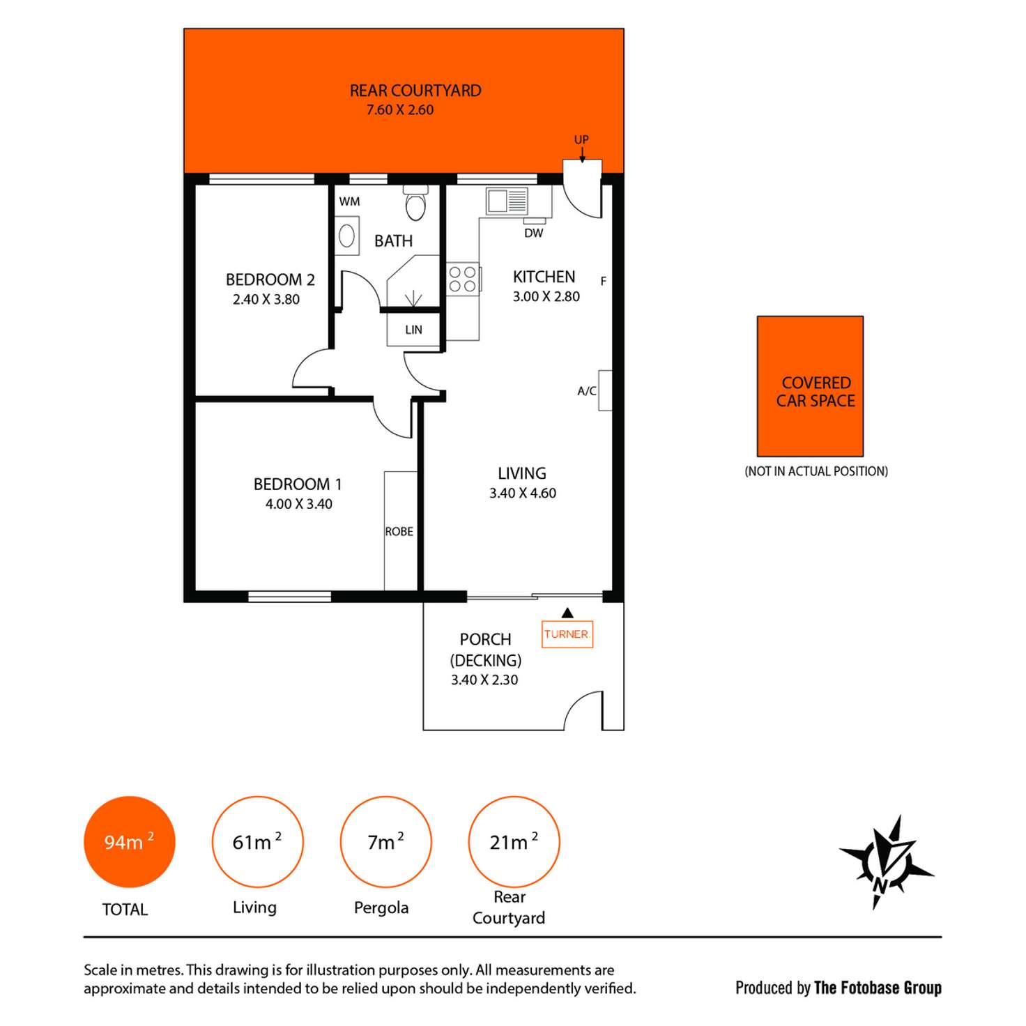 Floorplan of Homely unit listing, 4/4 Packard Street, North Plympton SA 5037