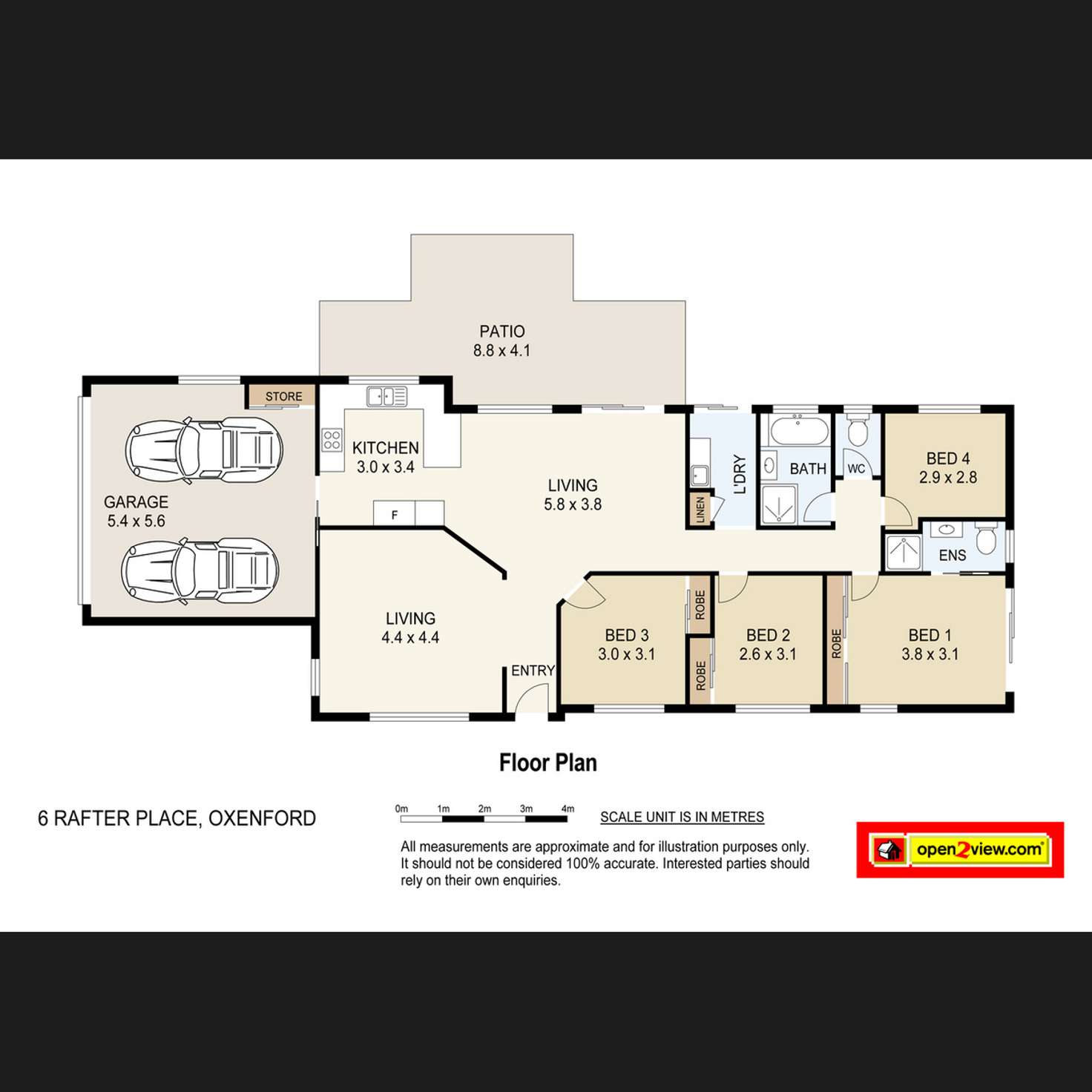 Floorplan of Homely house listing, 6 Rafter Place, Oxenford QLD 4210