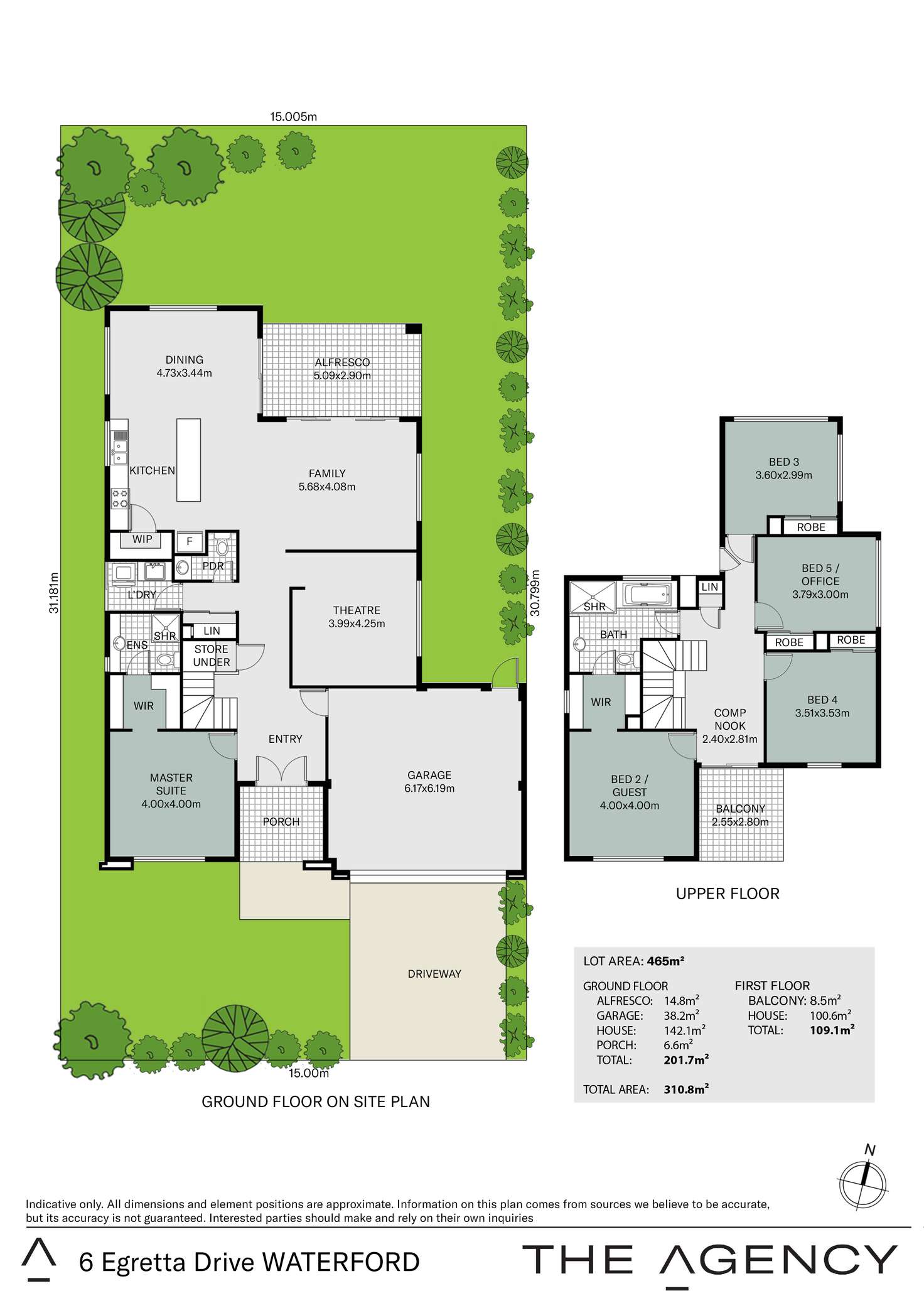 Floorplan of Homely house listing, 6 Egretta Drive, Waterford WA 6152
