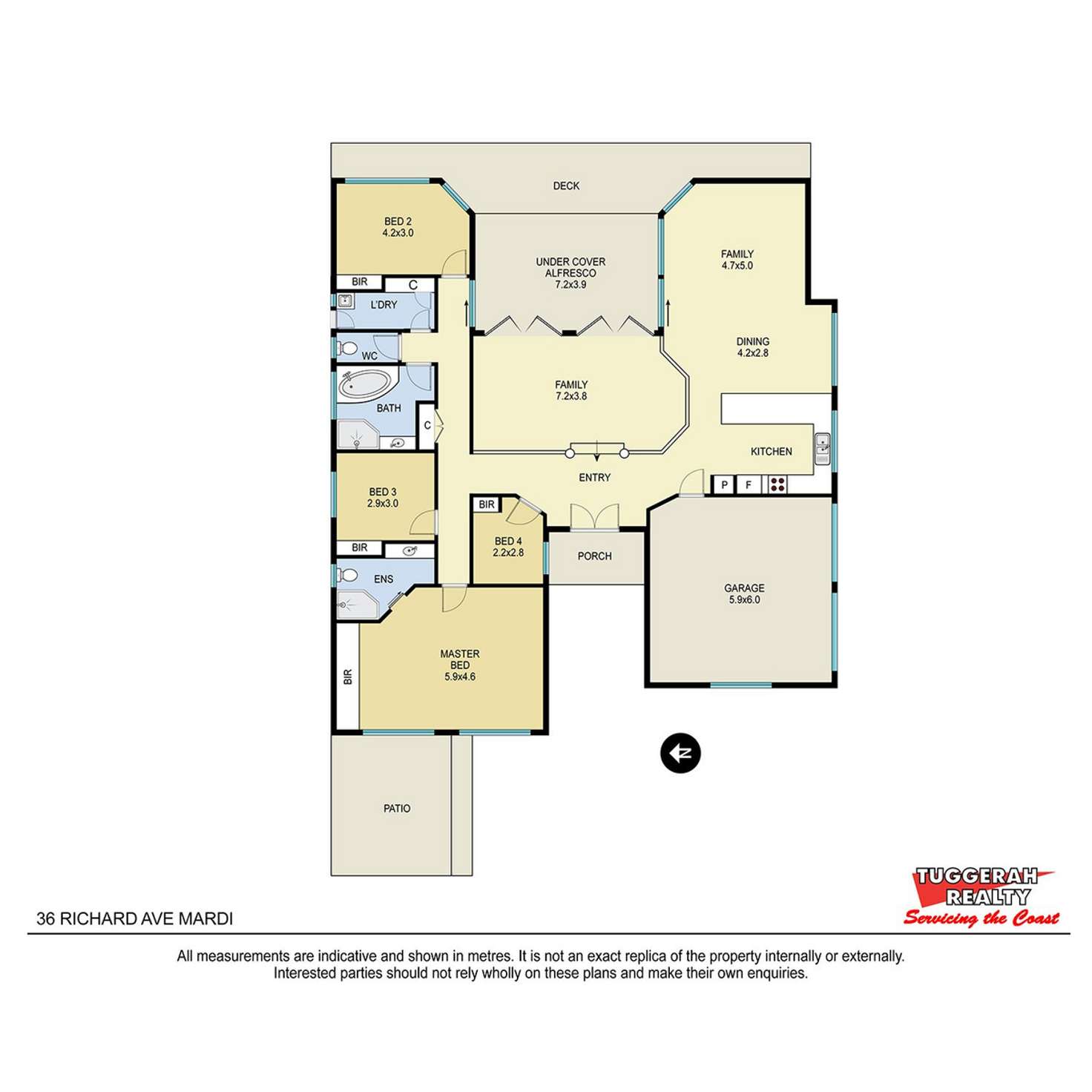 Floorplan of Homely house listing, 36 Richard Avenue, Mardi NSW 2259