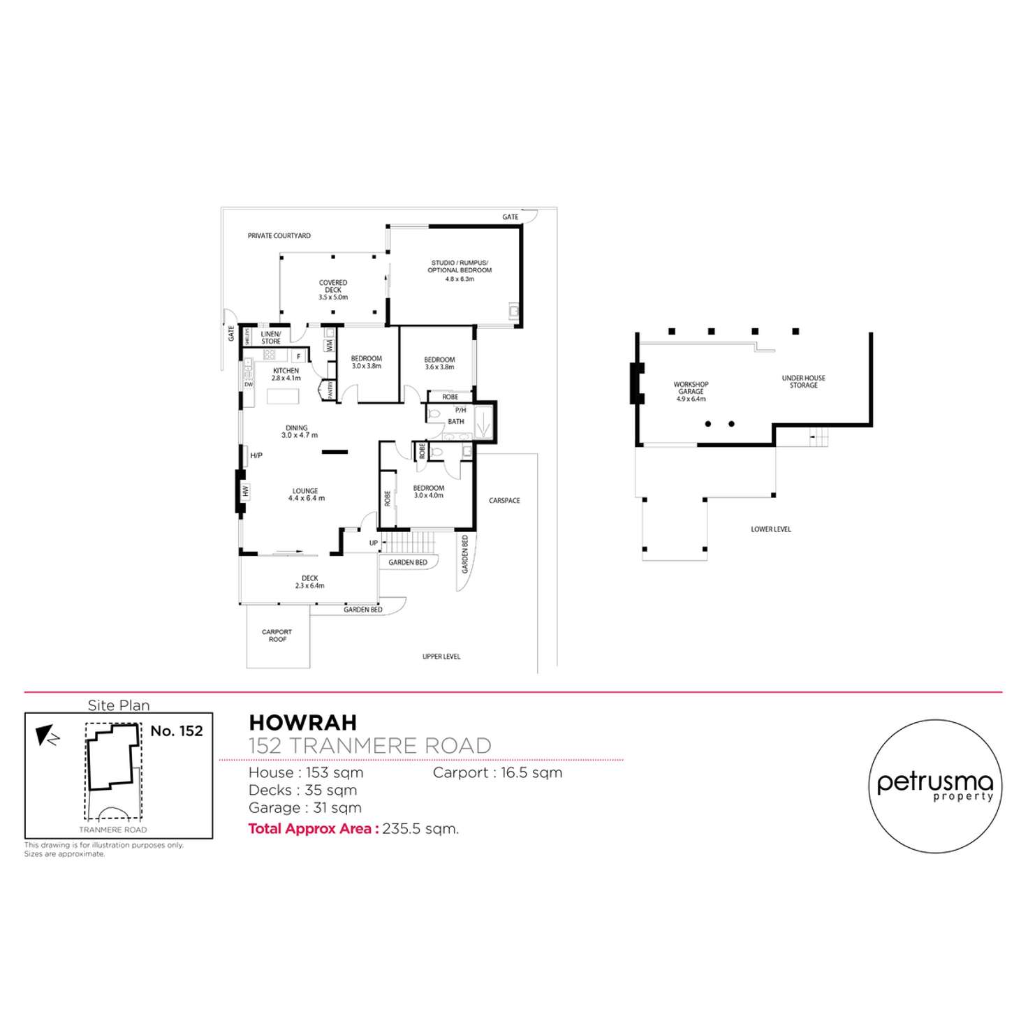 Floorplan of Homely house listing, 152 Tranmere Road, Howrah TAS 7018