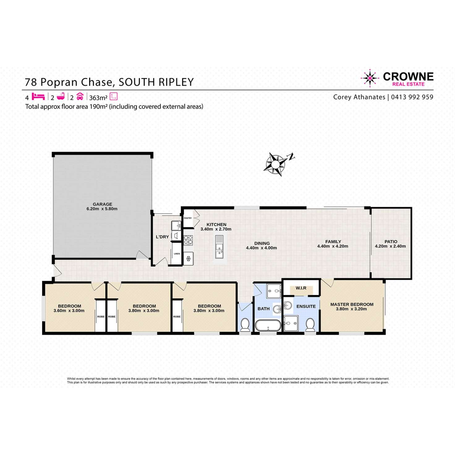 Floorplan of Homely house listing, 78 Popran Chase, South Ripley QLD 4306