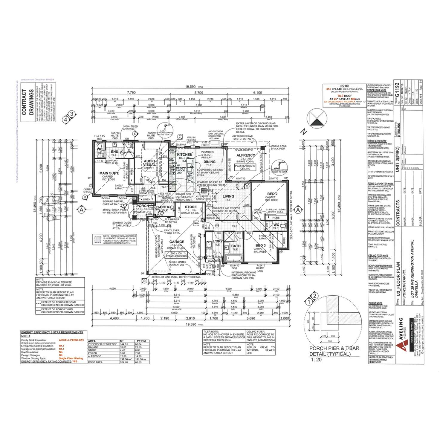 Floorplan of Homely villa listing, C/48 Kensington Avenue, Dianella WA 6059