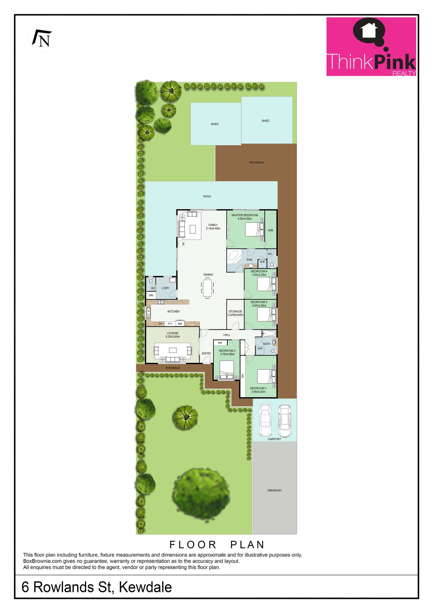 Floorplan of Homely house listing, 6 Rowlands Street, Kewdale WA 6105