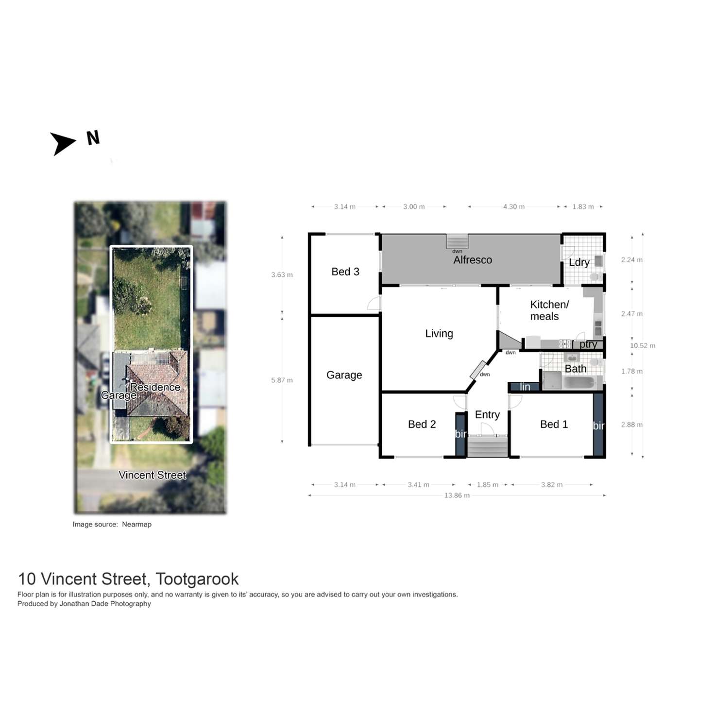 Floorplan of Homely house listing, 10 Vincent Street, Tootgarook VIC 3941