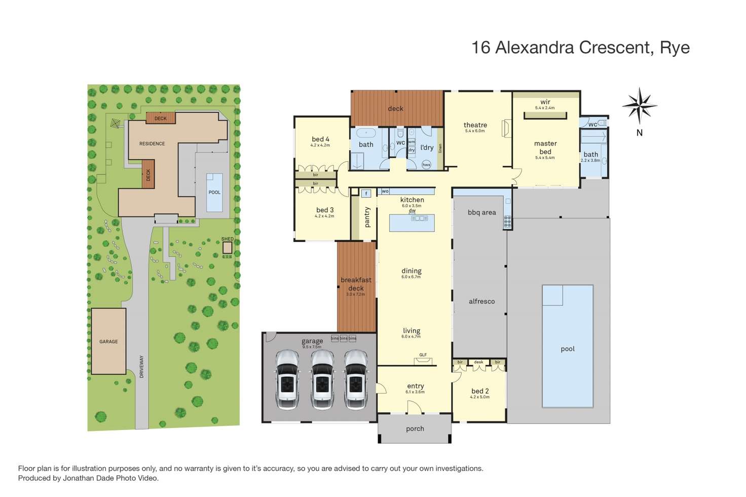 Floorplan of Homely house listing, 16 ALEXANDRA Crescent, Rye VIC 3941