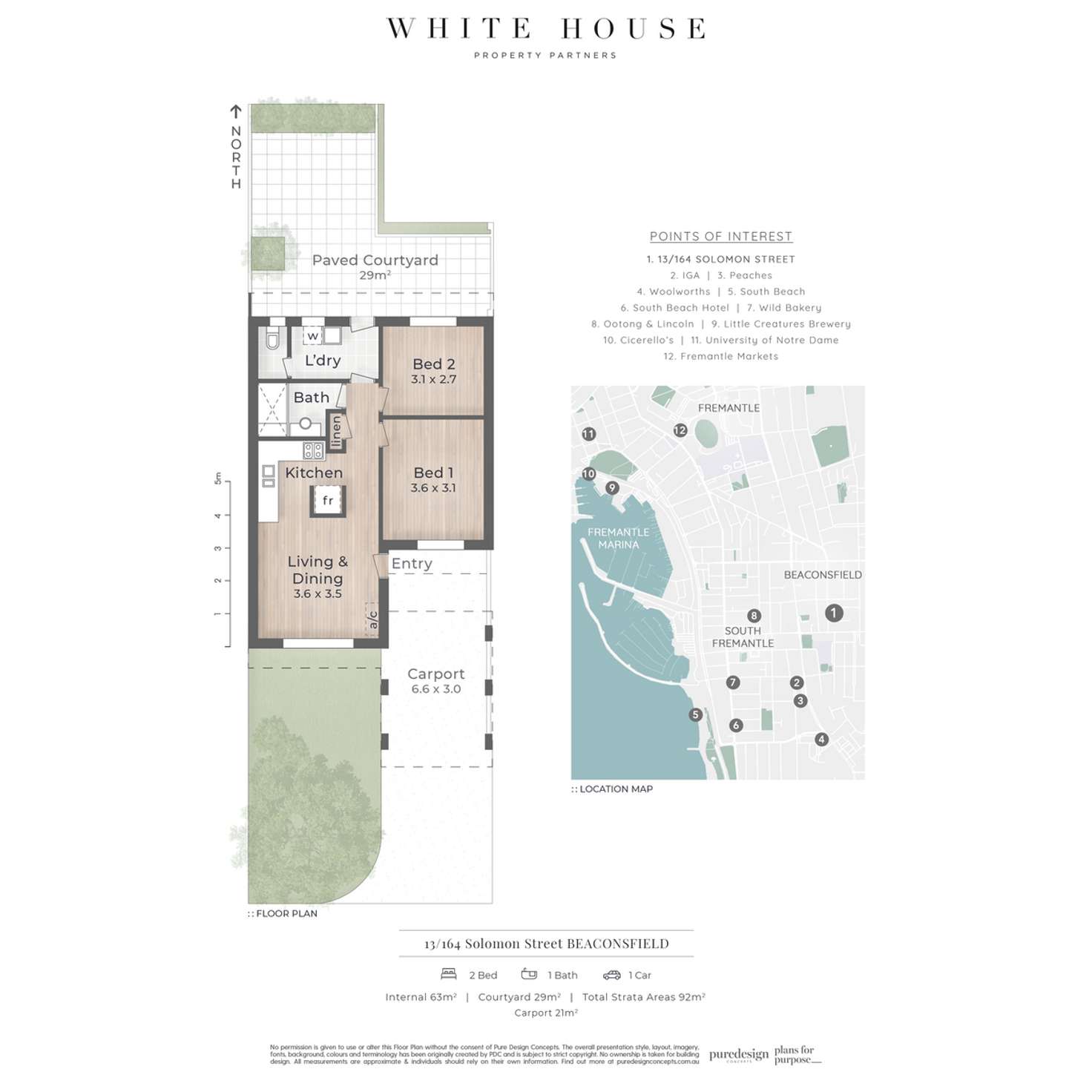 Floorplan of Homely villa listing, 13/164 Solomon Street, Beaconsfield WA 6162