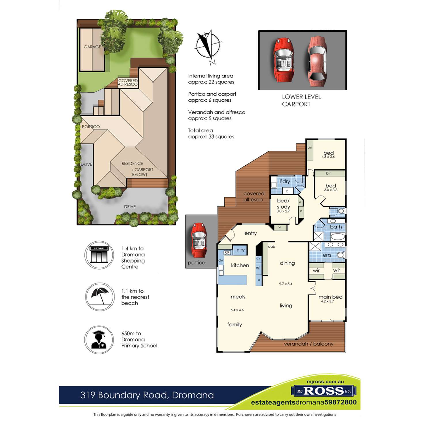 Floorplan of Homely house listing, 319 Boundary Road, Dromana VIC 3936