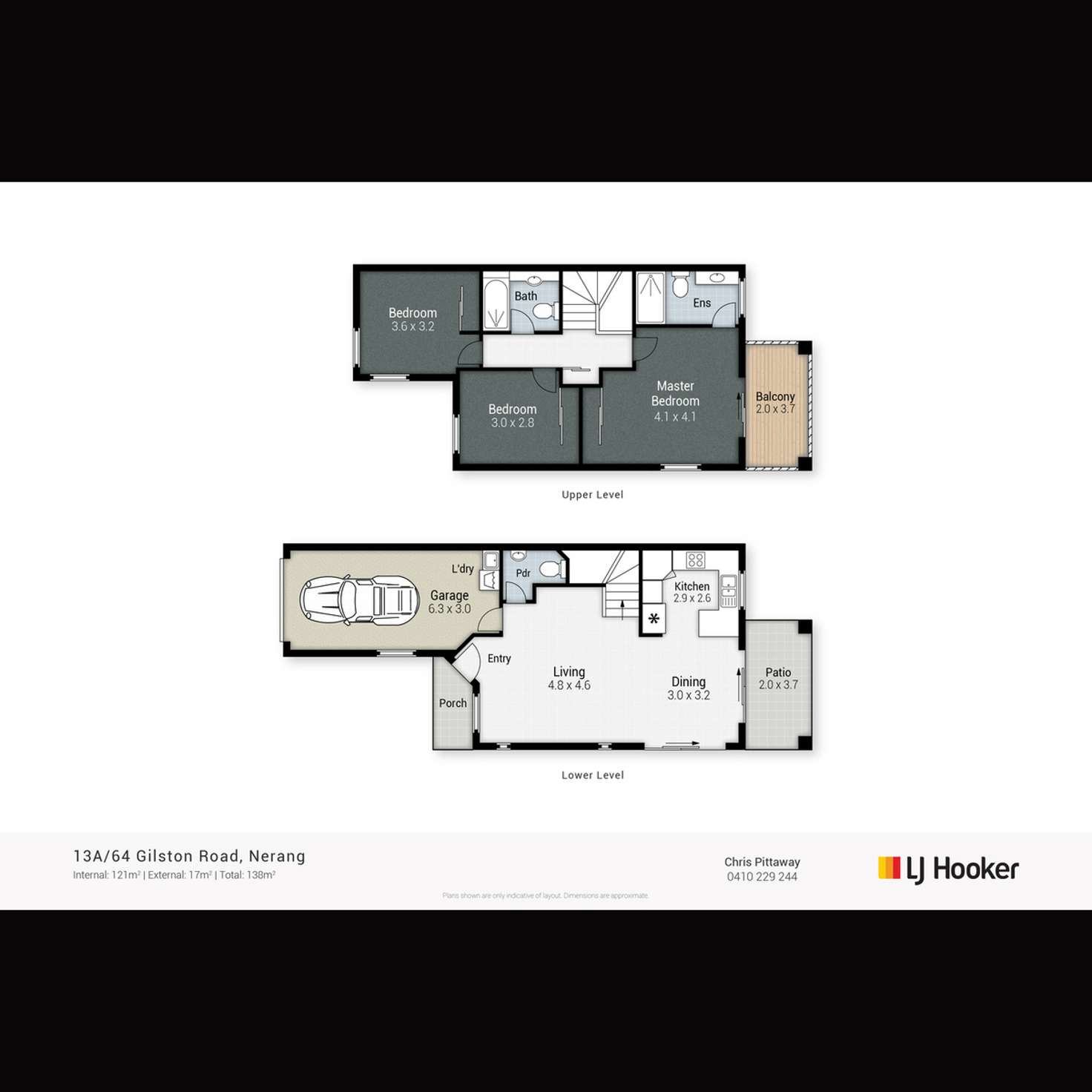 Floorplan of Homely townhouse listing, 13A/64 Gilston Road, Nerang QLD 4211