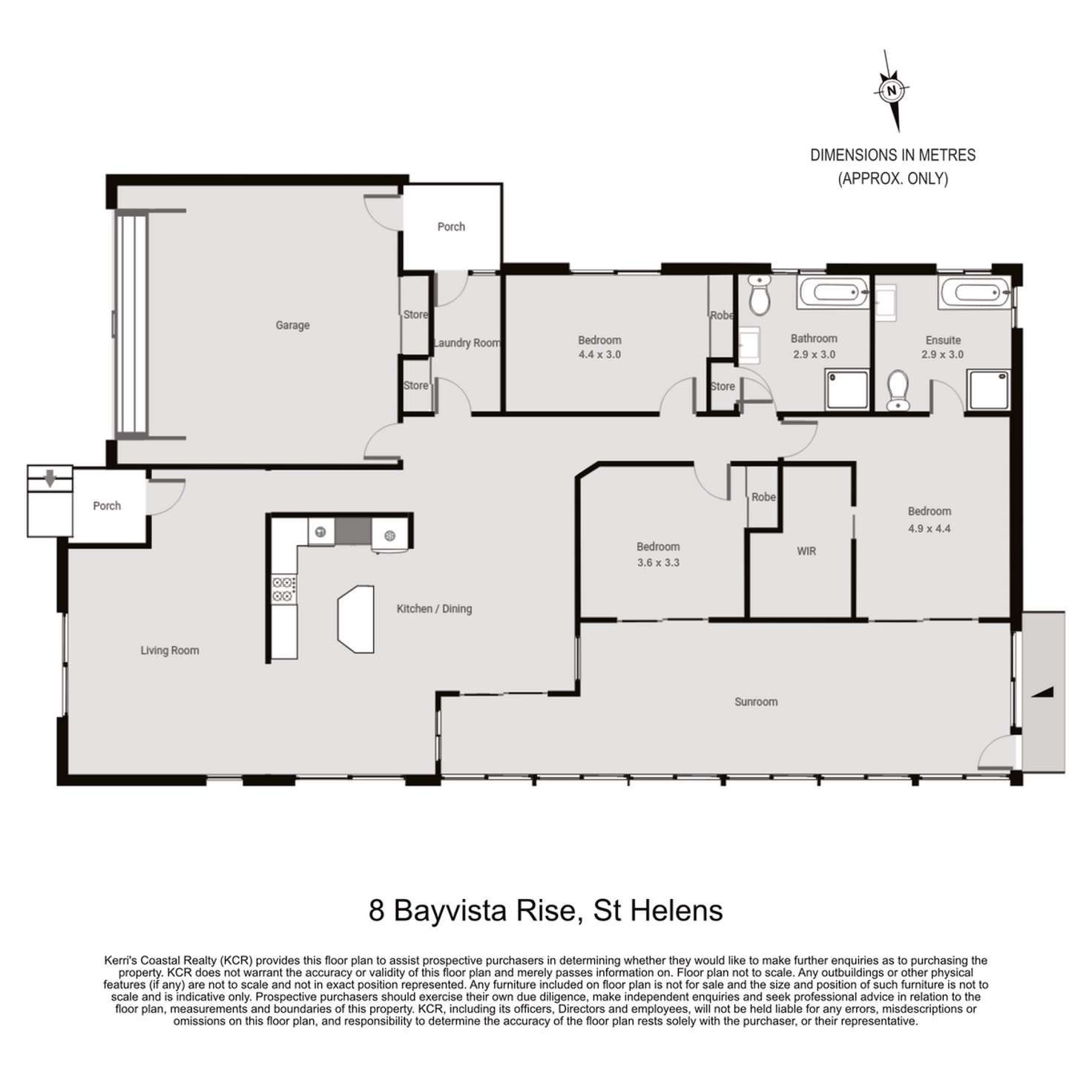 Floorplan of Homely house listing, 8 Bayvista Rise, St Helens TAS 7216