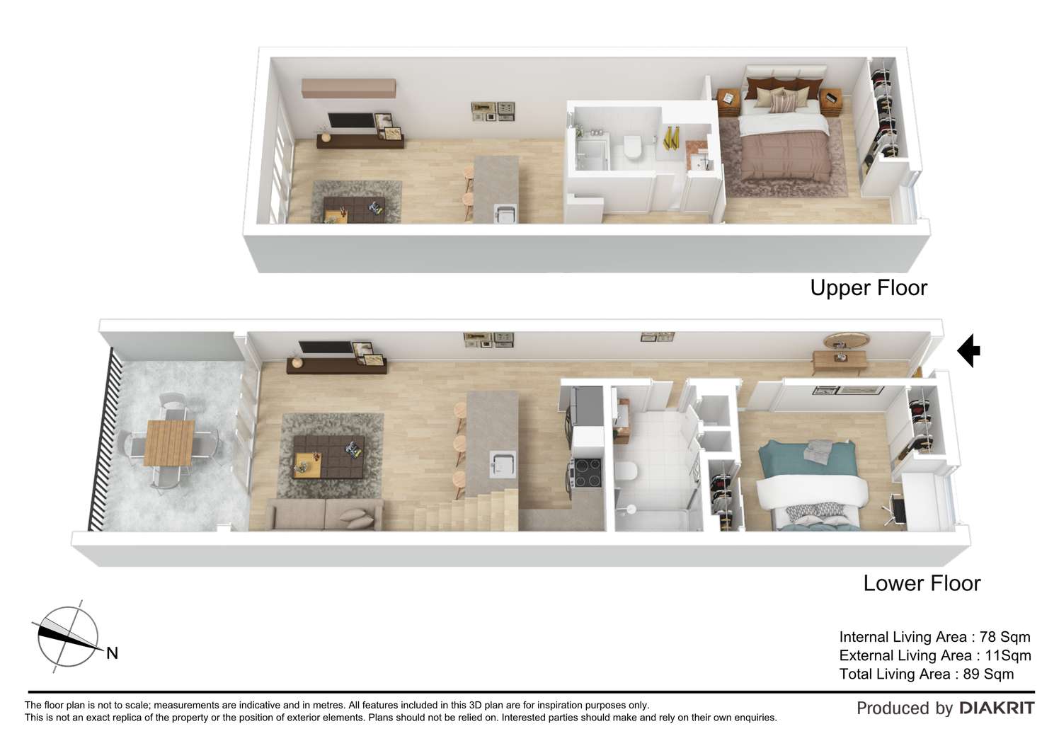 Floorplan of Homely unit listing, 307/41 Robertson Street, Fortitude Valley QLD 4006