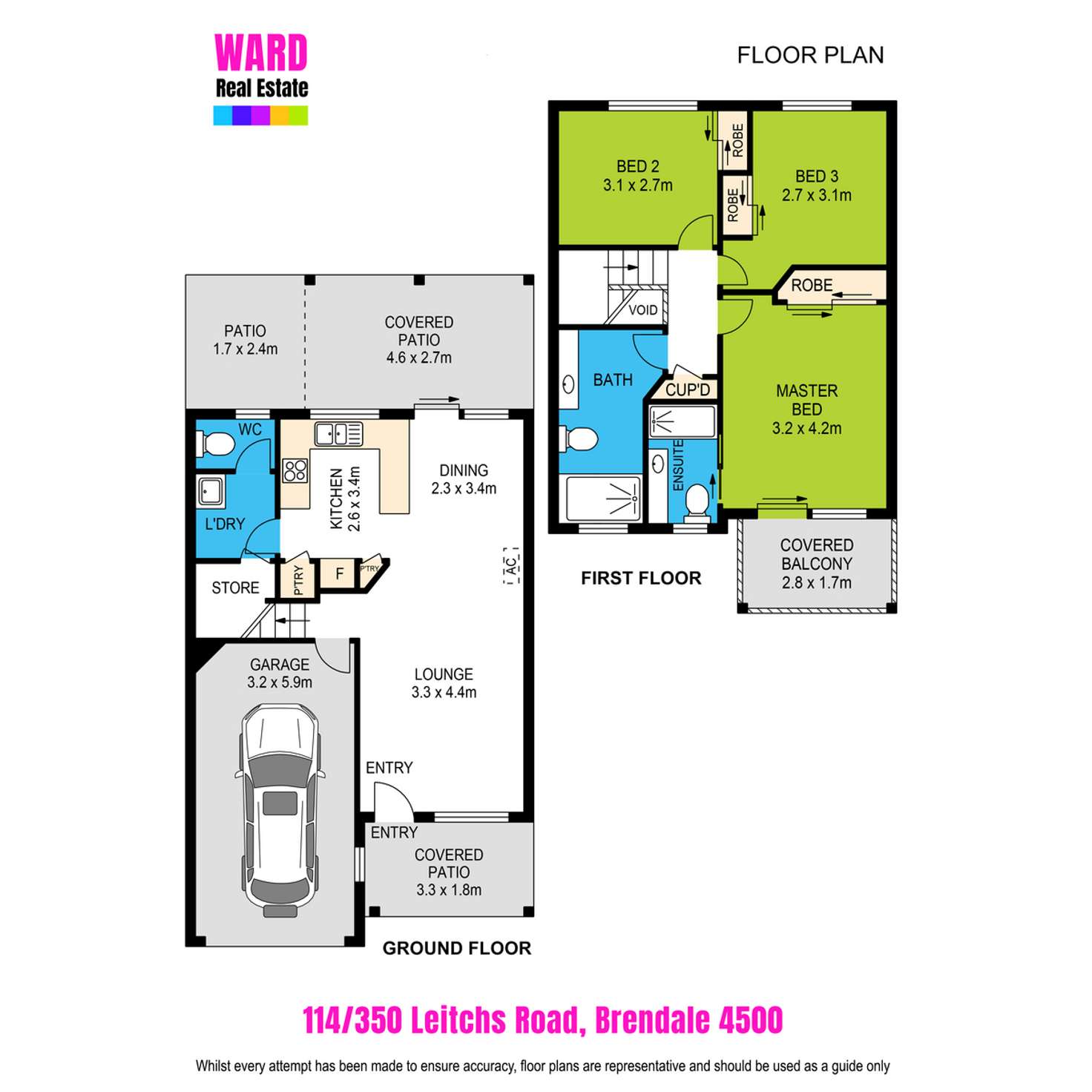 Floorplan of Homely townhouse listing, 114/350 Leitchs Road, Brendale QLD 4500