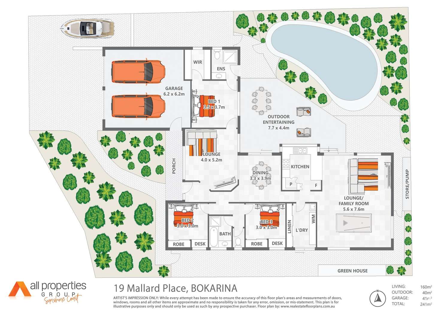 Floorplan of Homely house listing, 19 Mallard Place, Bokarina QLD 4575