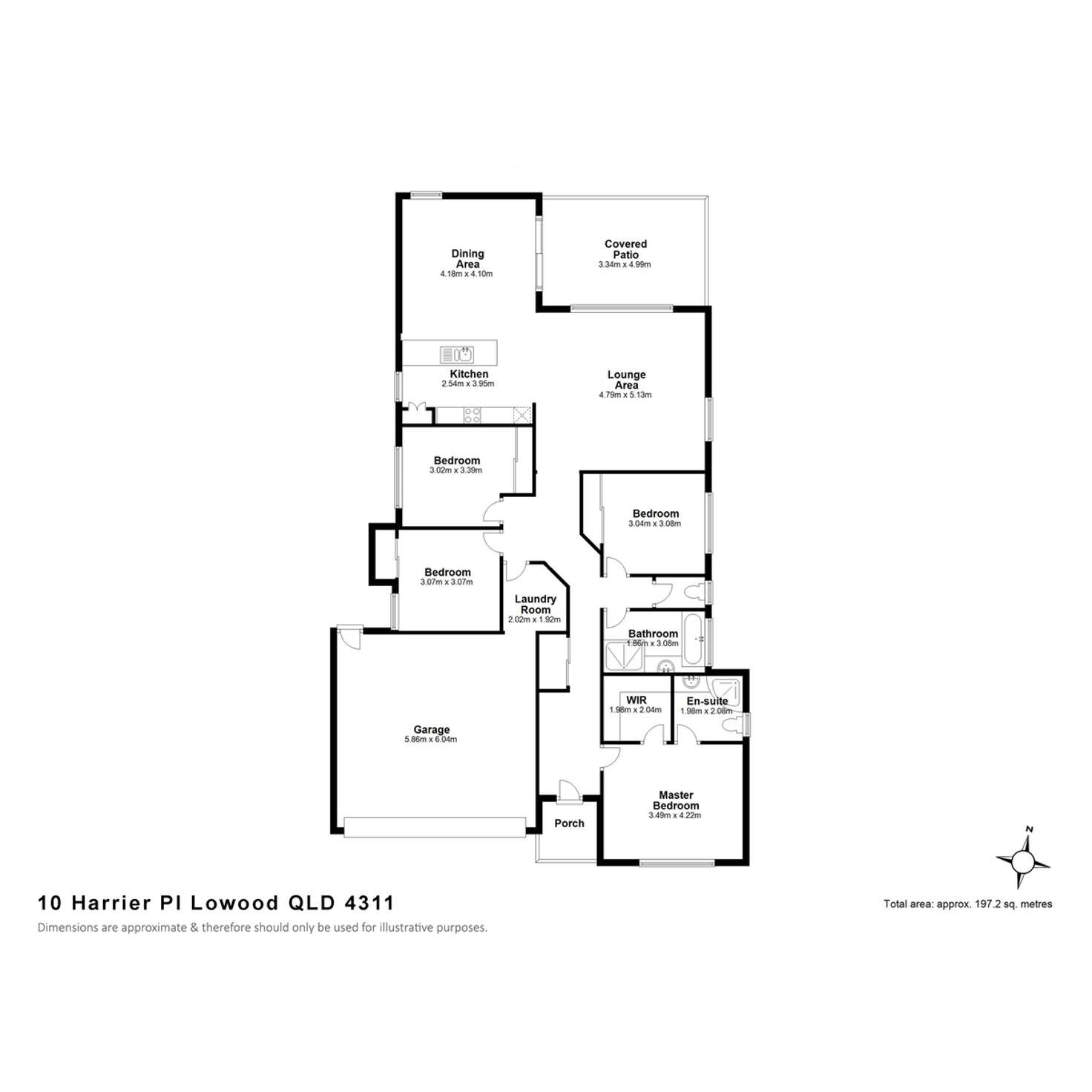 Floorplan of Homely house listing, 10 Harrier Place, Lowood QLD 4311