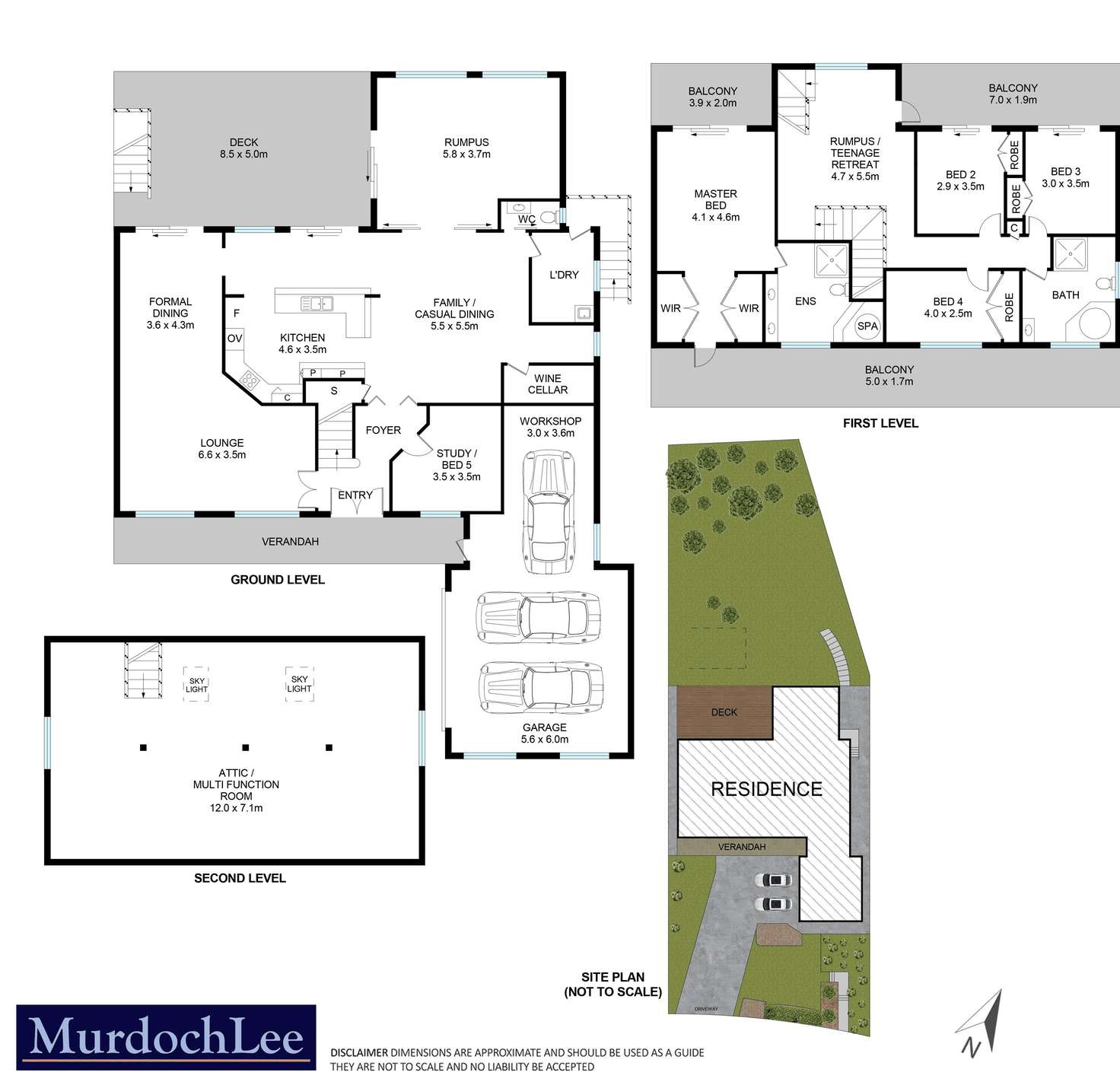 Floorplan of Homely house listing, 5 Bellwood Place, Castle Hill NSW 2154