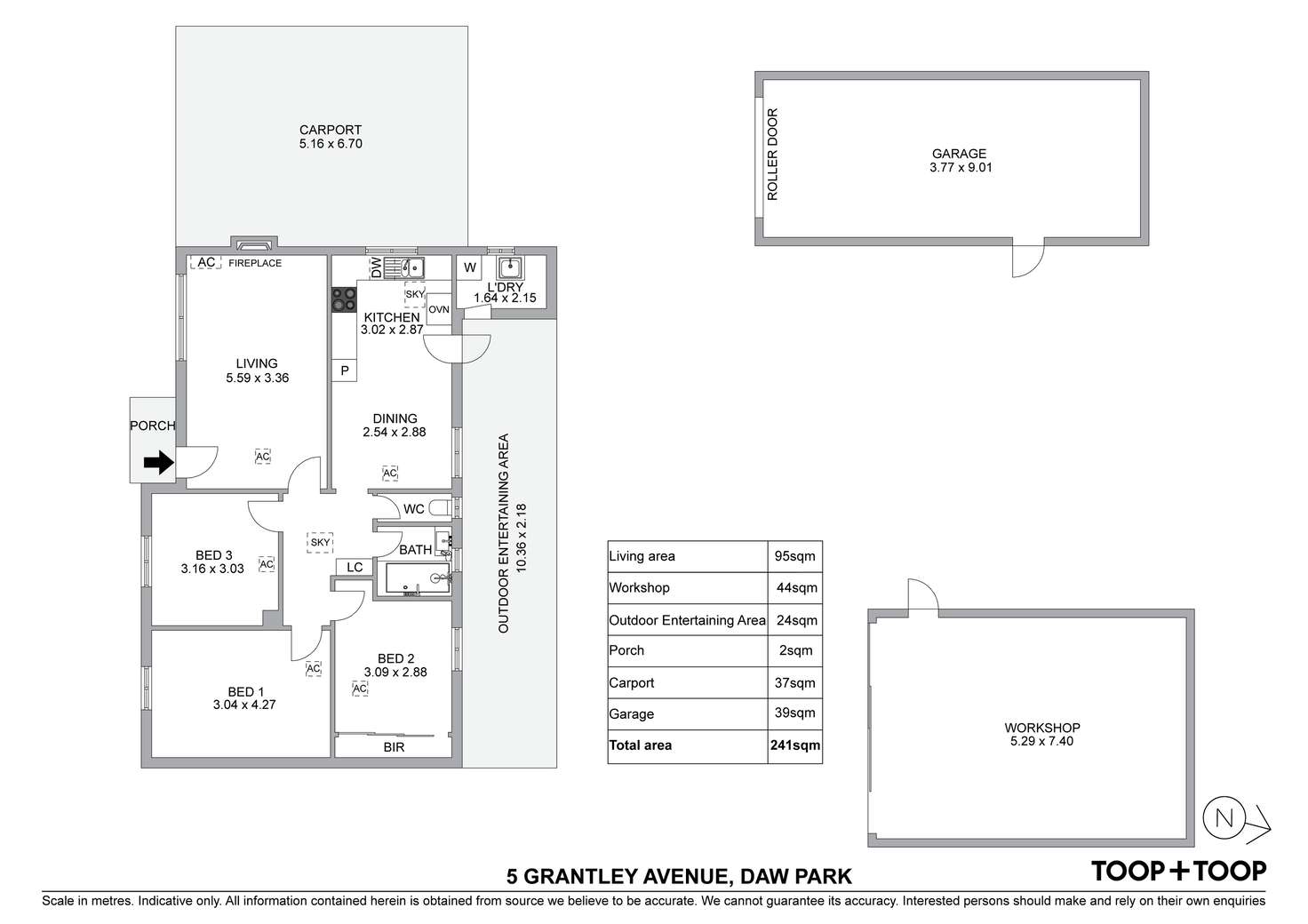 Floorplan of Homely house listing, 5 Grantley Avenue, Daw Park SA 5041