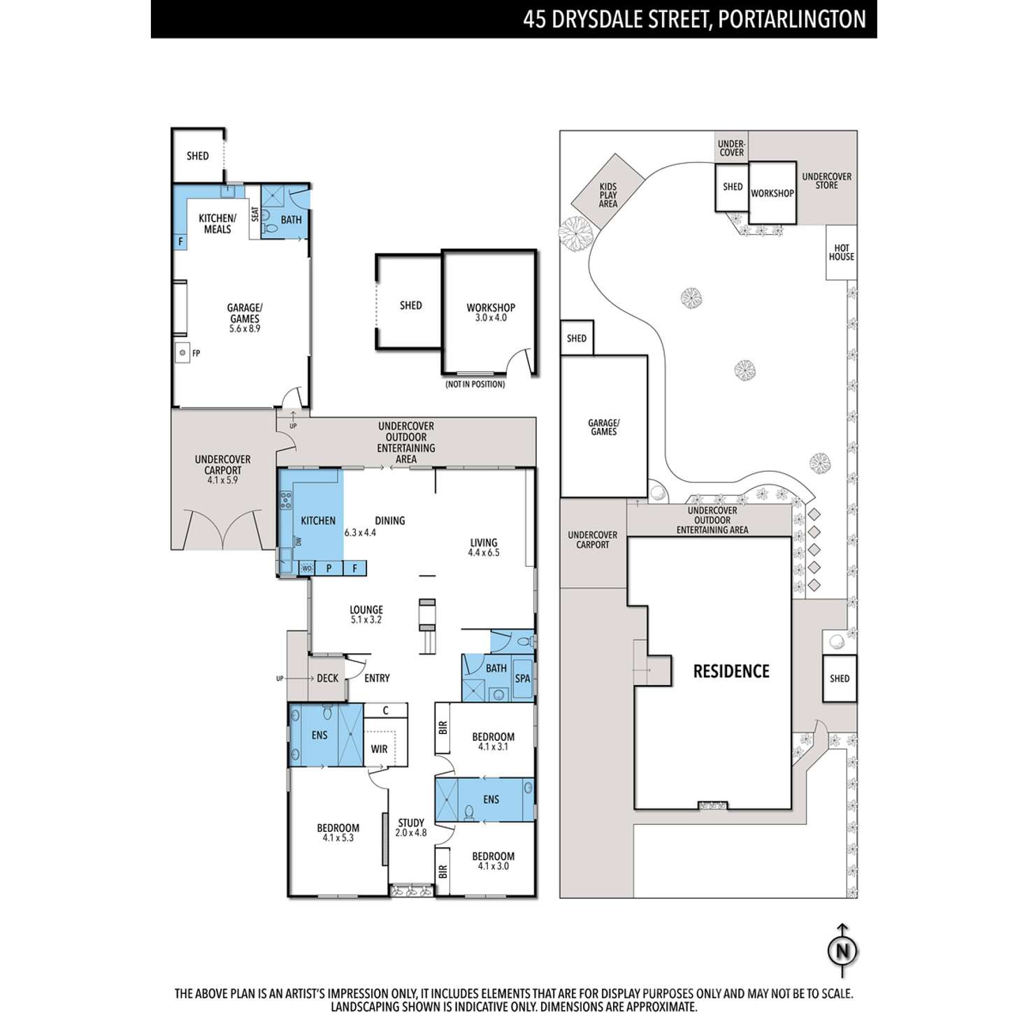 Floorplan of Homely house listing, 45 Drysdale Street, Portarlington VIC 3223