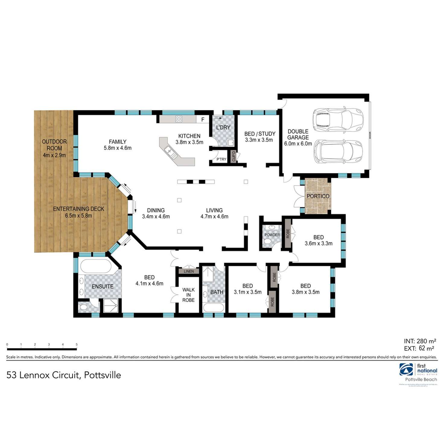 Floorplan of Homely house listing, 53 Lennox Circuit, Pottsville NSW 2489