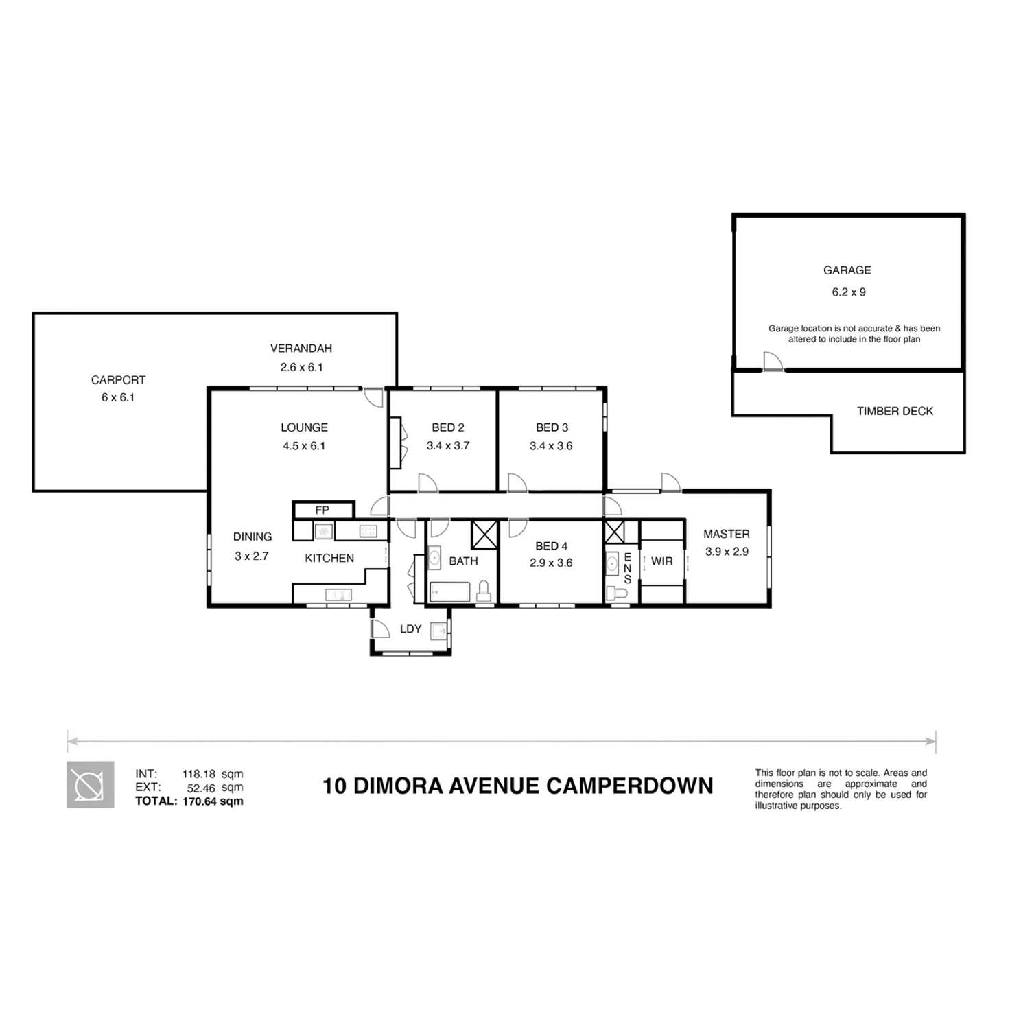 Floorplan of Homely house listing, 10 Dimora Avenue, Camperdown VIC 3260