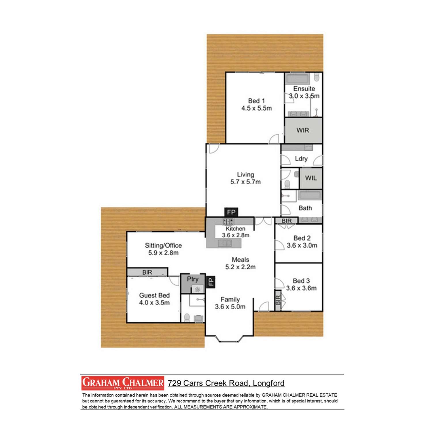 Floorplan of Homely lifestyle listing, 729 Carrs Creek Road, Longford VIC 3851
