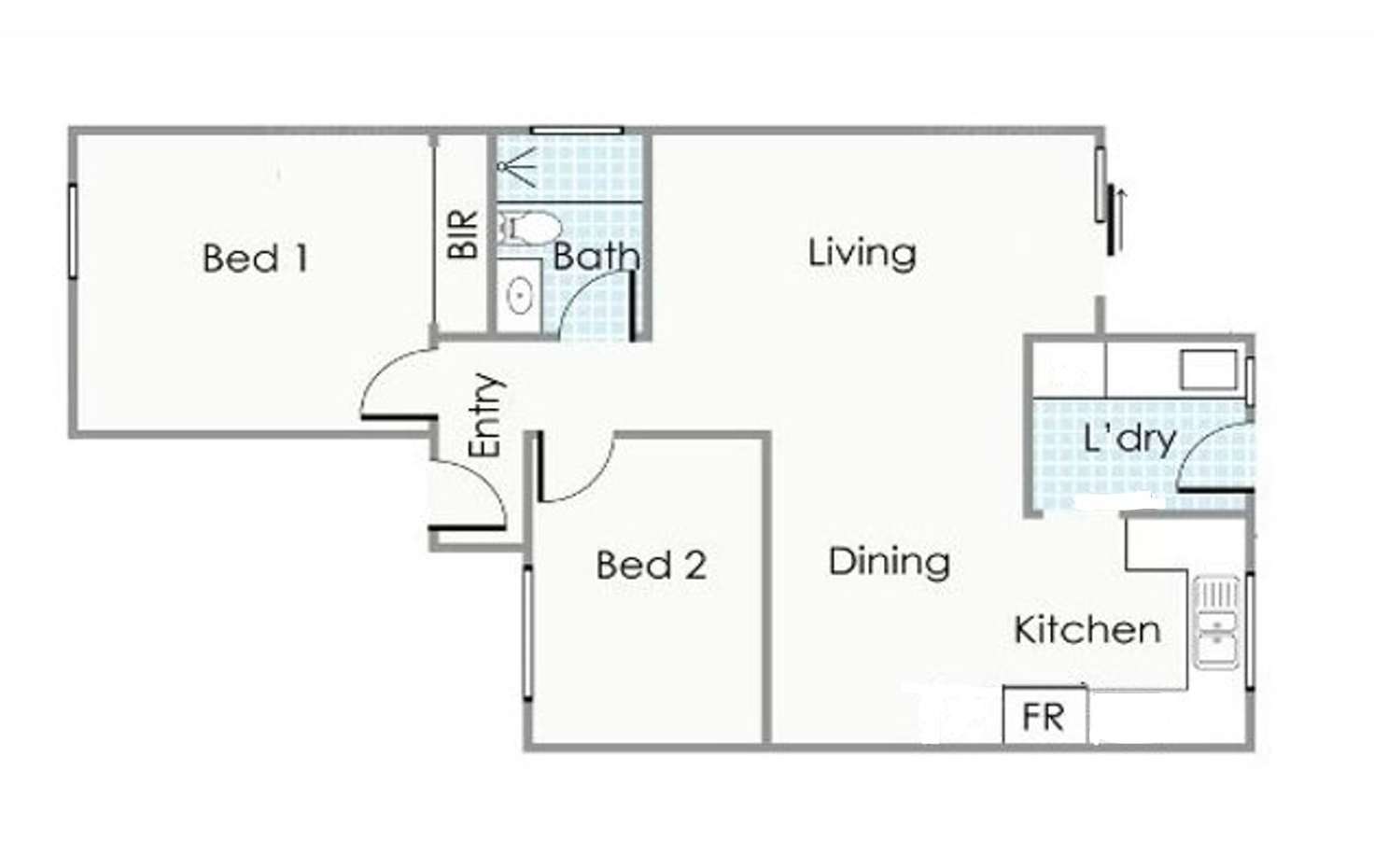 Floorplan of Homely villa listing, 1/171 Forrest Street, Fremantle WA 6160