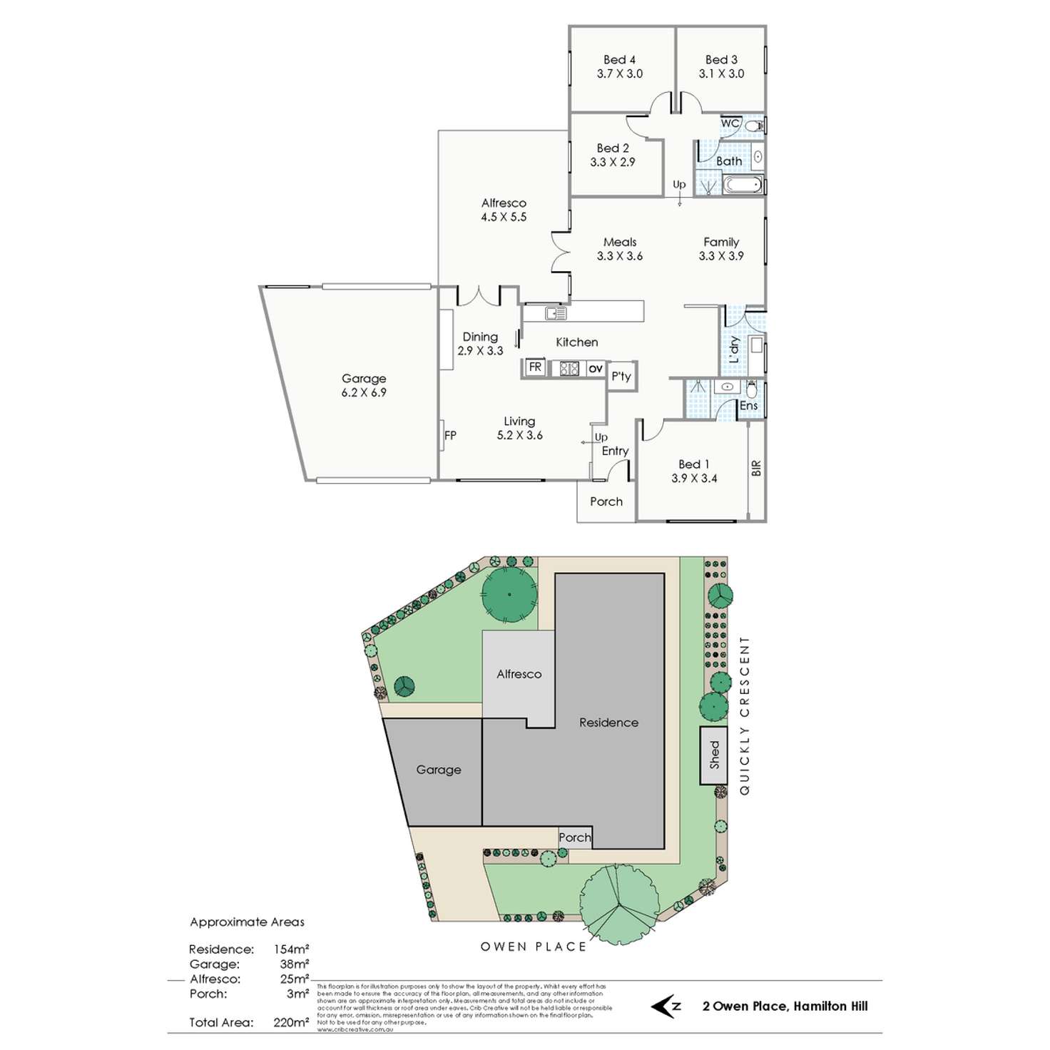 Floorplan of Homely house listing, 2 Owen Place, Hamilton Hill WA 6163