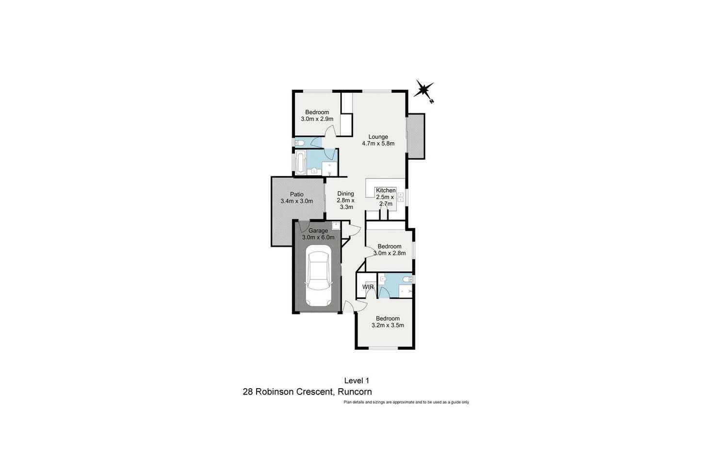 Floorplan of Homely house listing, 28 Robinson Crescent, Runcorn QLD 4113