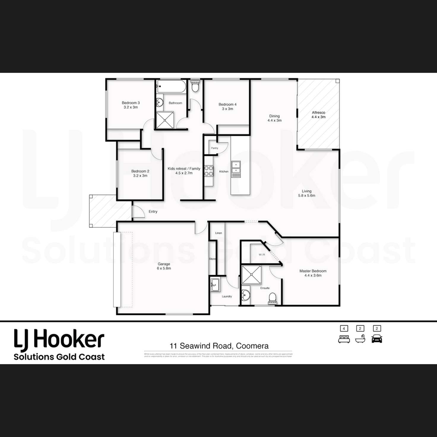 Floorplan of Homely house listing, 11 Seawind Road, Coomera Waters QLD 4209