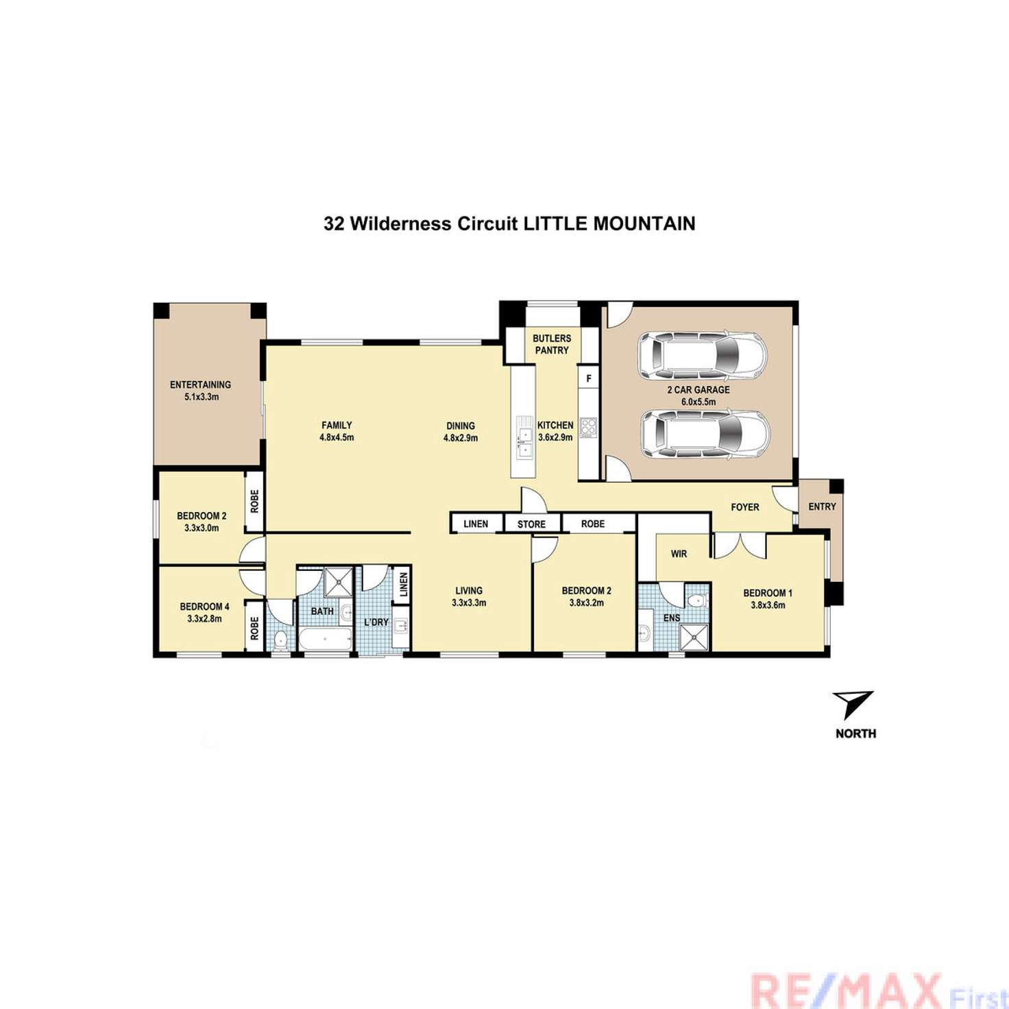 Floorplan of Homely house listing, 32 Wilderness Circuit, Little Mountain QLD 4551