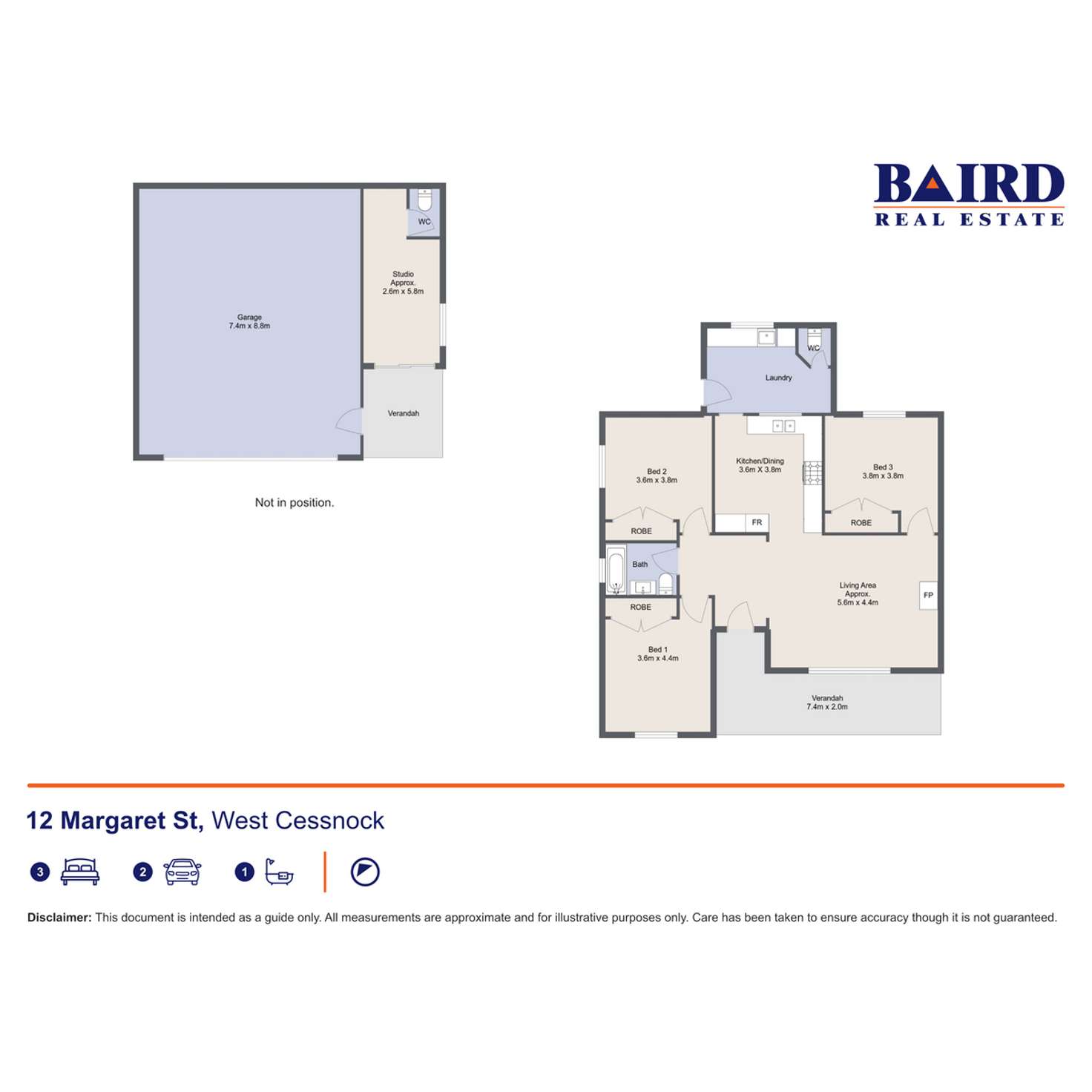 Floorplan of Homely house listing, 12 Margaret Street, Cessnock NSW 2325