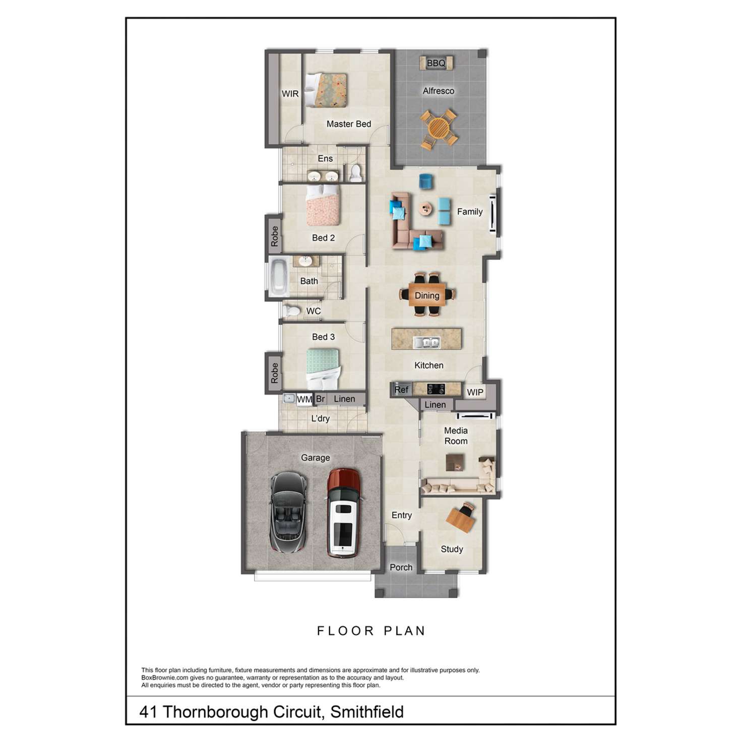 Floorplan of Homely house listing, 41 Thornborough Circuit, Smithfield QLD 4878
