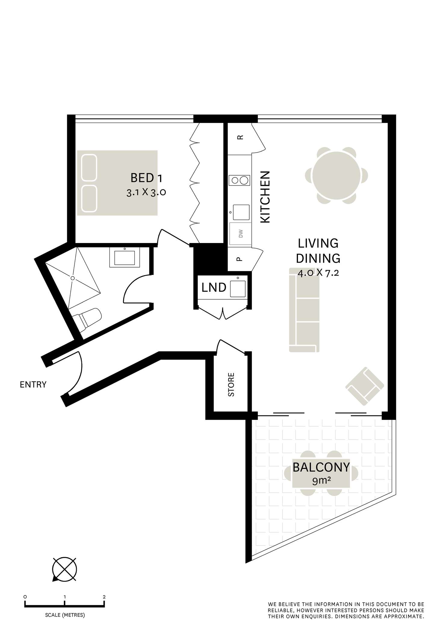 Floorplan of Homely apartment listing, 202/425-429 Bourke Street, Surry Hills NSW 2010