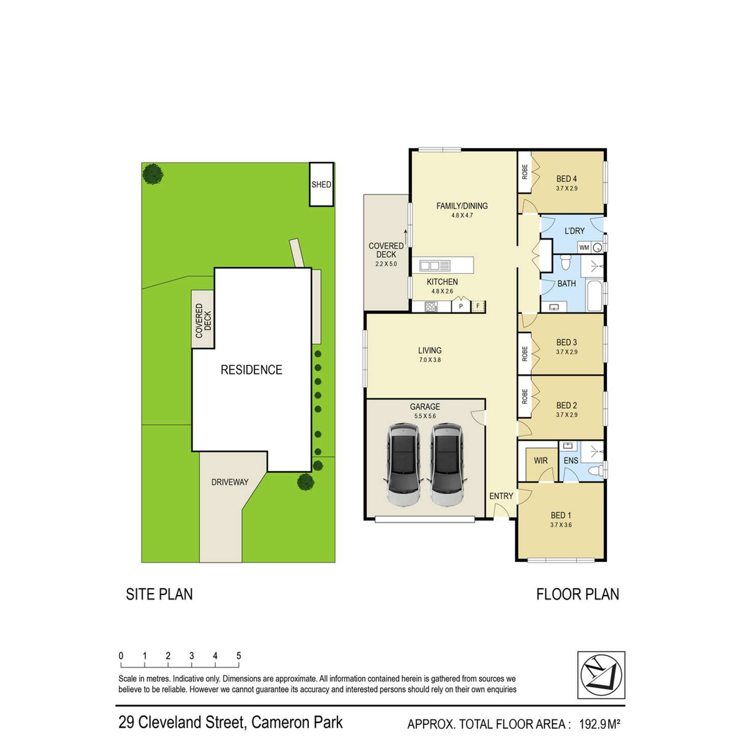Floorplan of Homely house listing, 29 Cleveland Street, Cameron Park NSW 2285