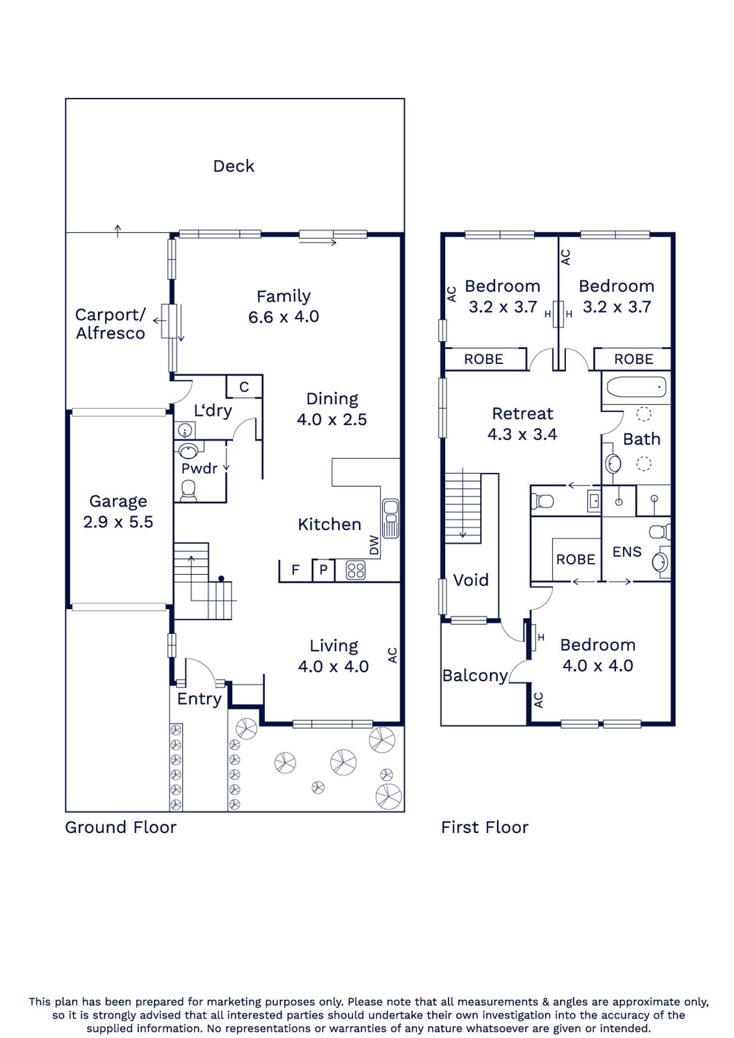Floorplan of Homely house listing, 83-85 Fairbairn Drive, Kensington VIC 3031