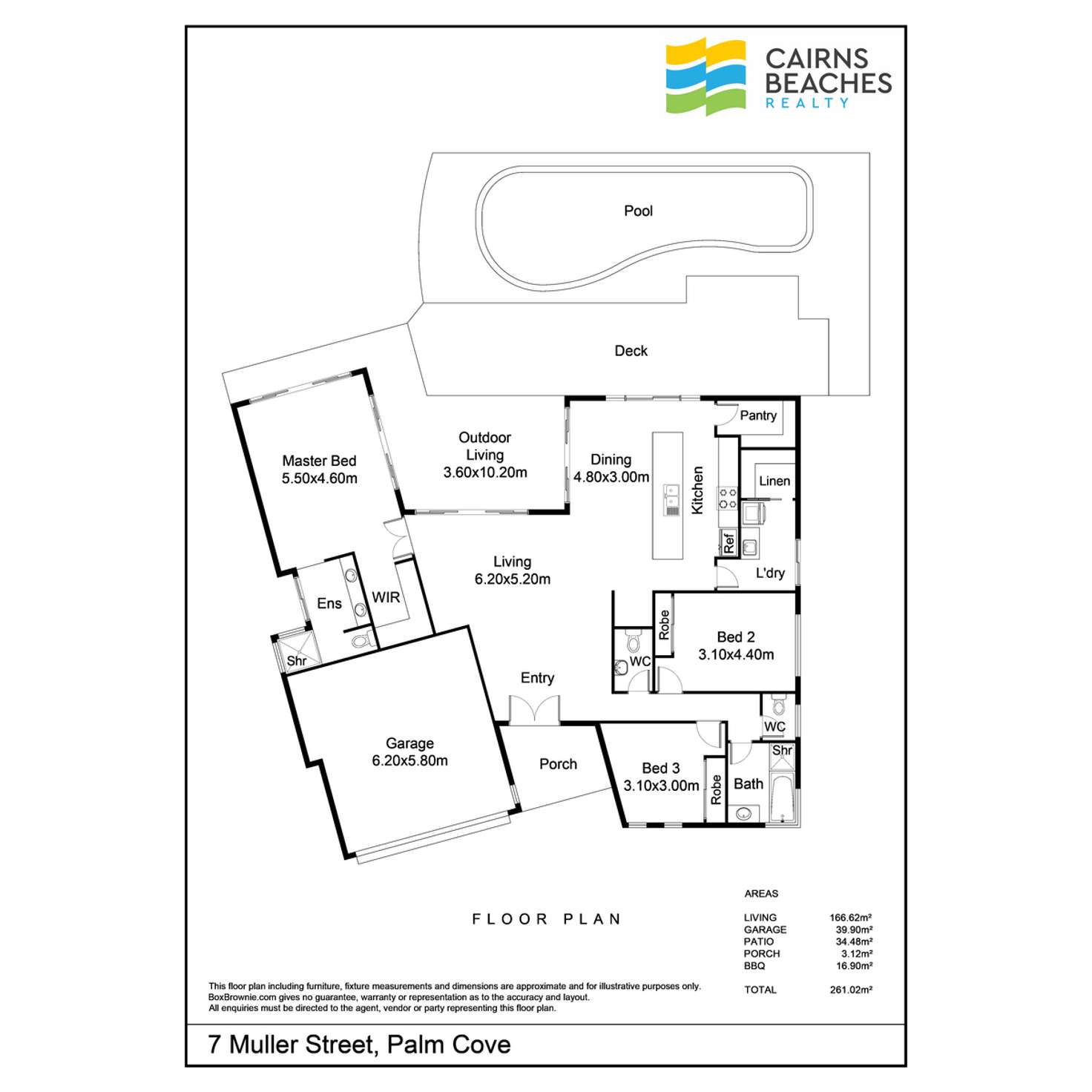 Floorplan of Homely house listing, 7 Muller Street, Palm Cove QLD 4879