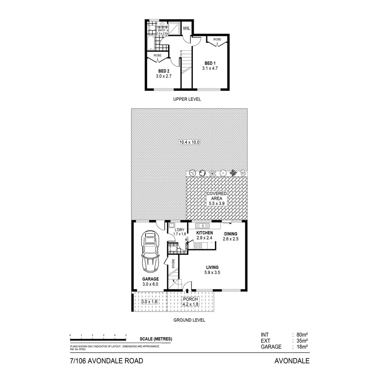 Floorplan of Homely townhouse listing, 7/106 Avondale Road, Avondale NSW 2530