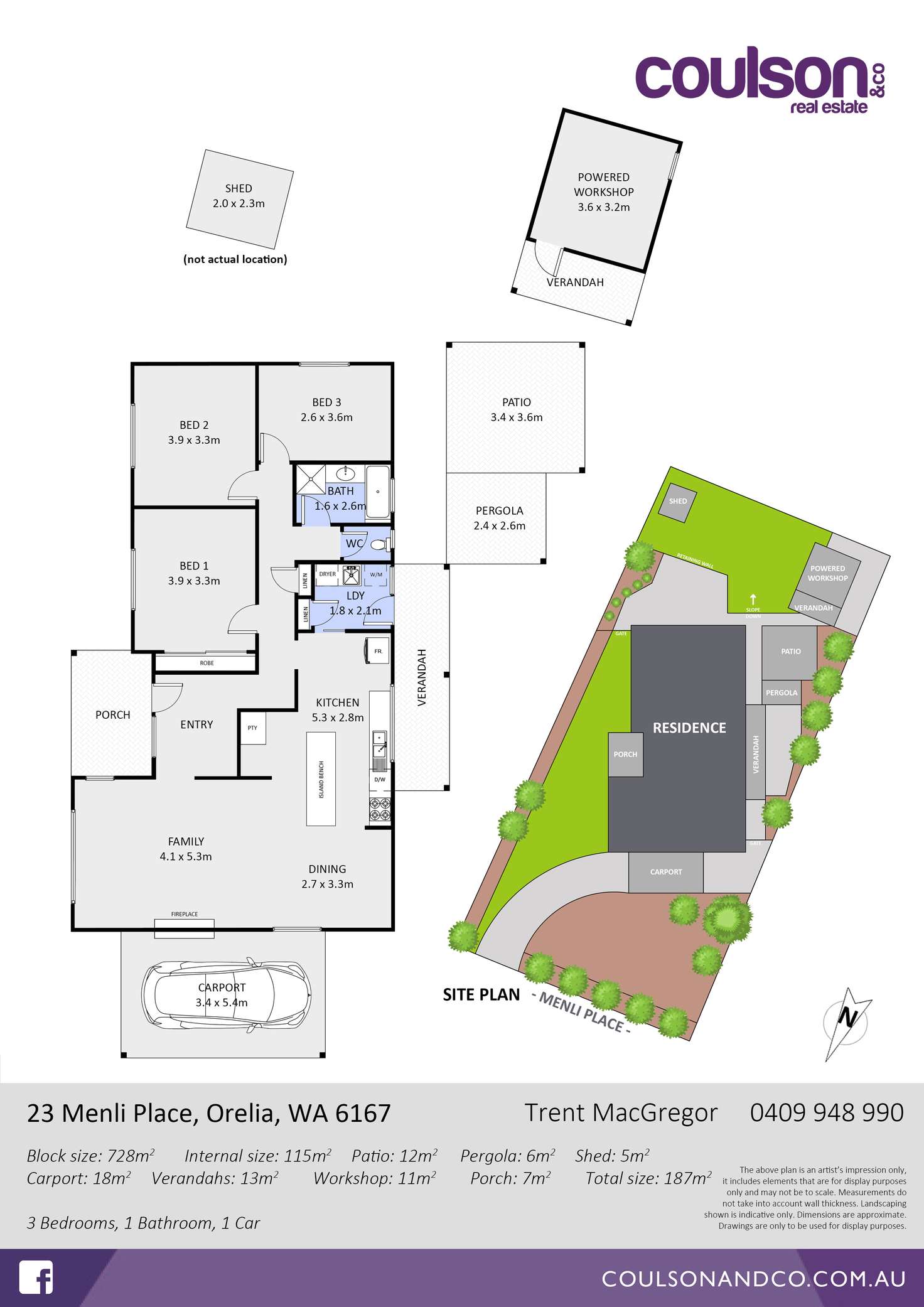 Floorplan of Homely house listing, 23 Menli Place, Orelia WA 6167